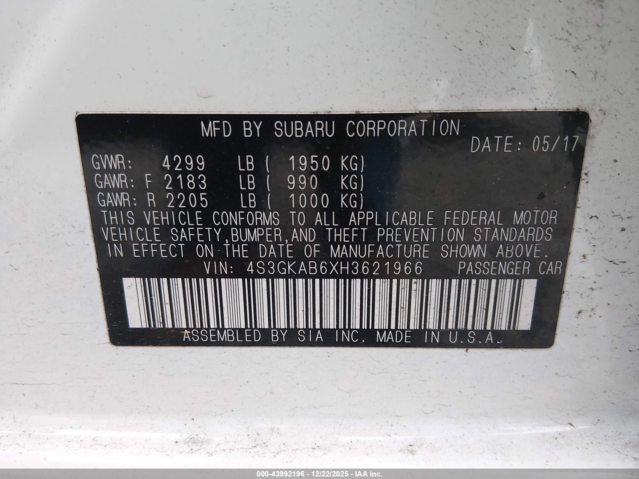 SUBARU IMPREZA image 9