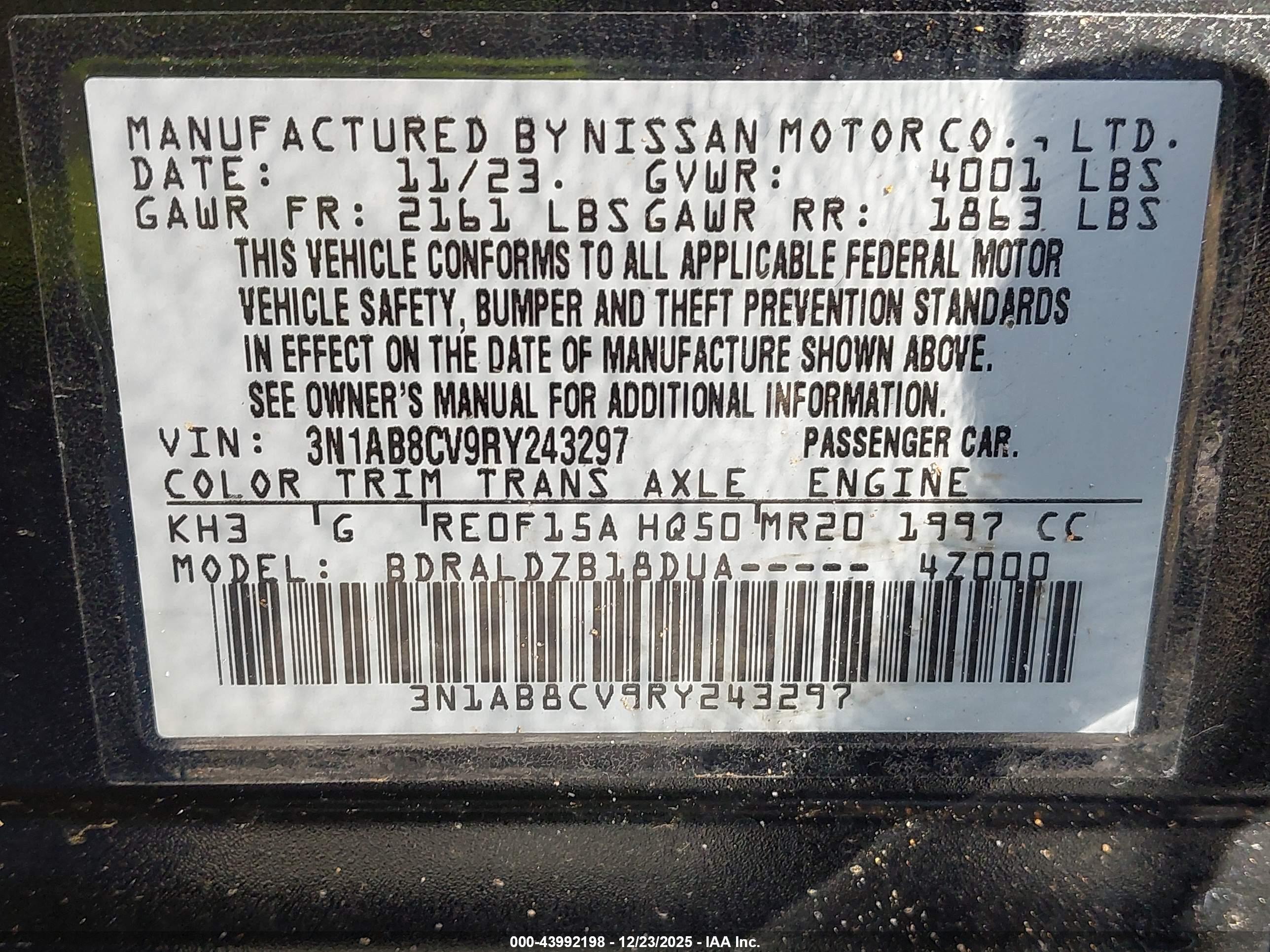 NISSAN SENTRA image 9