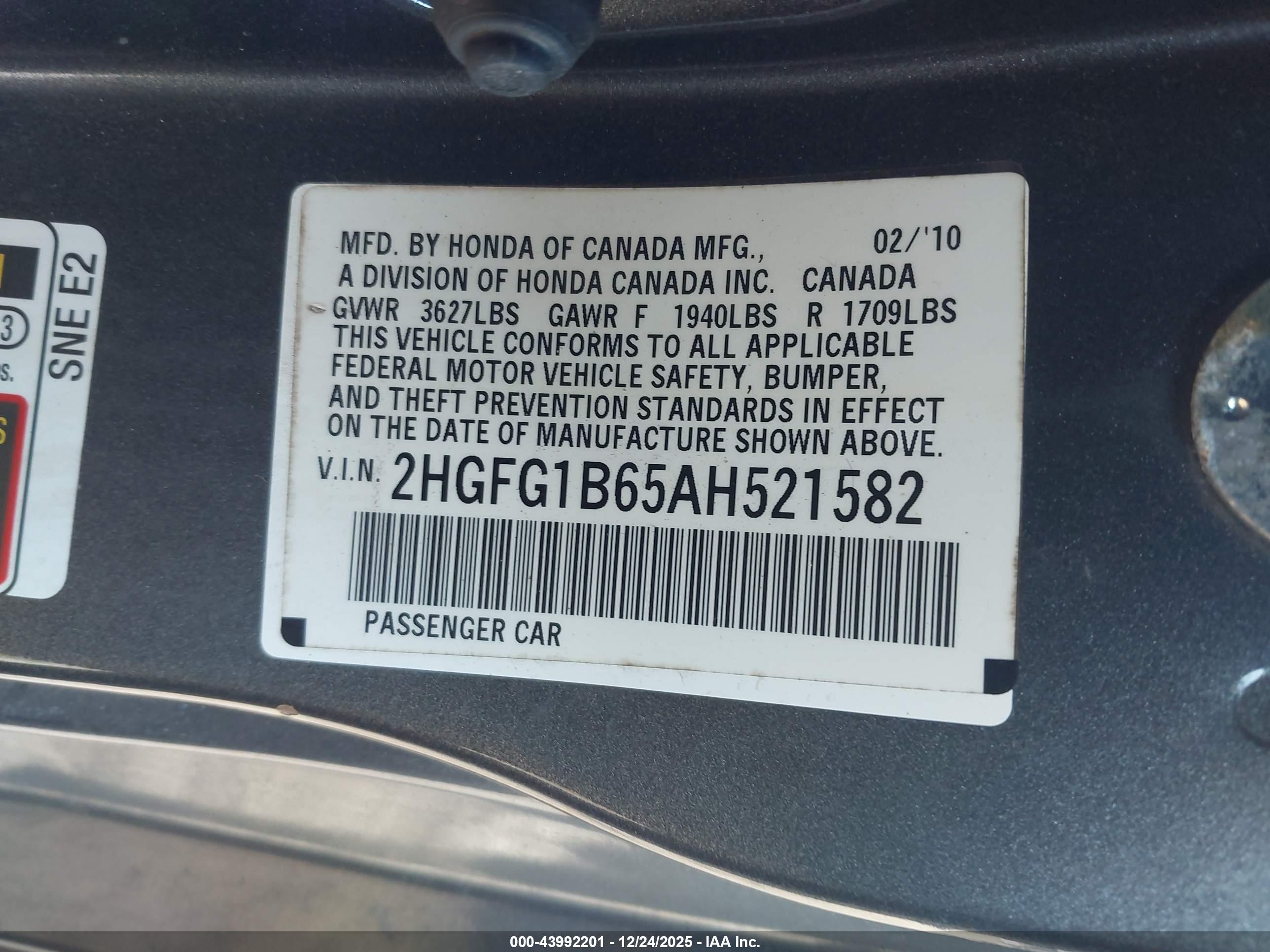 HONDA CIVIC image 9