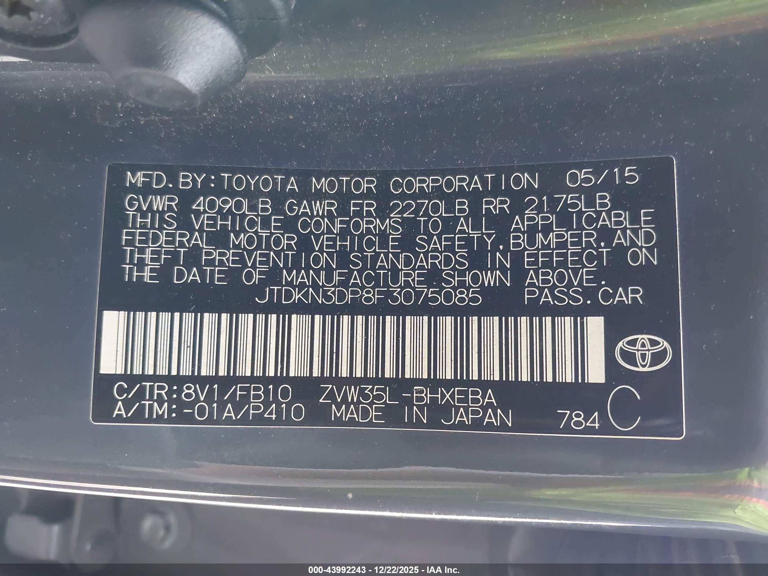 TOYOTA PRIUS image 9