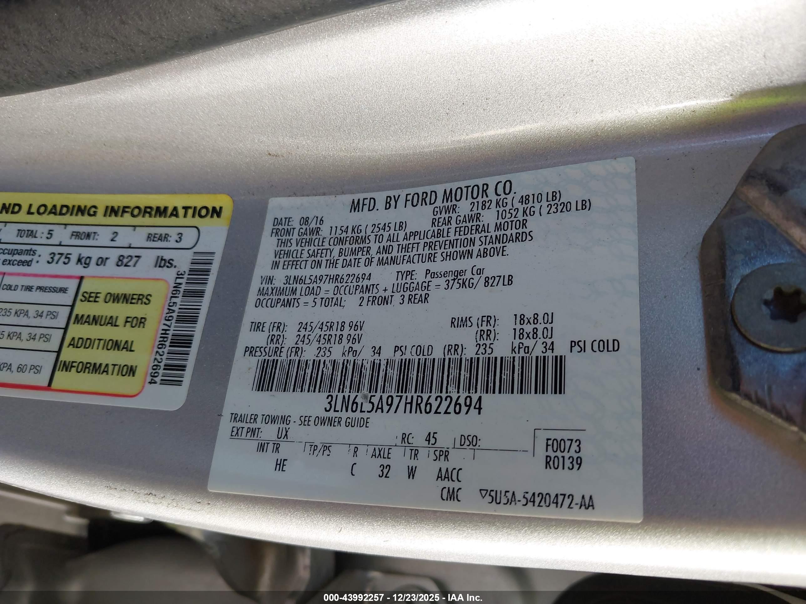 LINCOLN MKZ image 9
