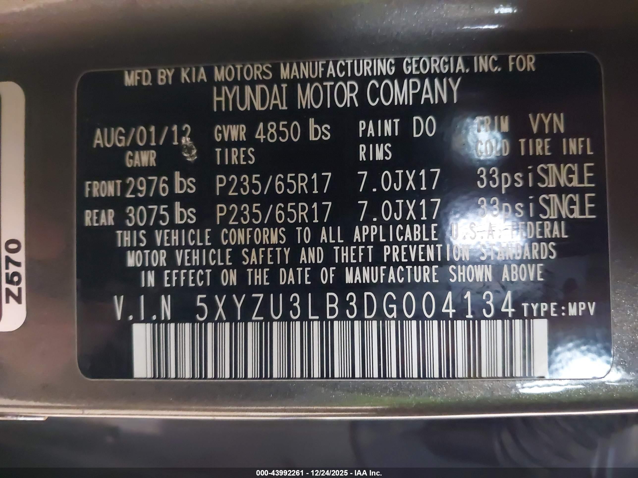 HYUNDAI SANTA image 9