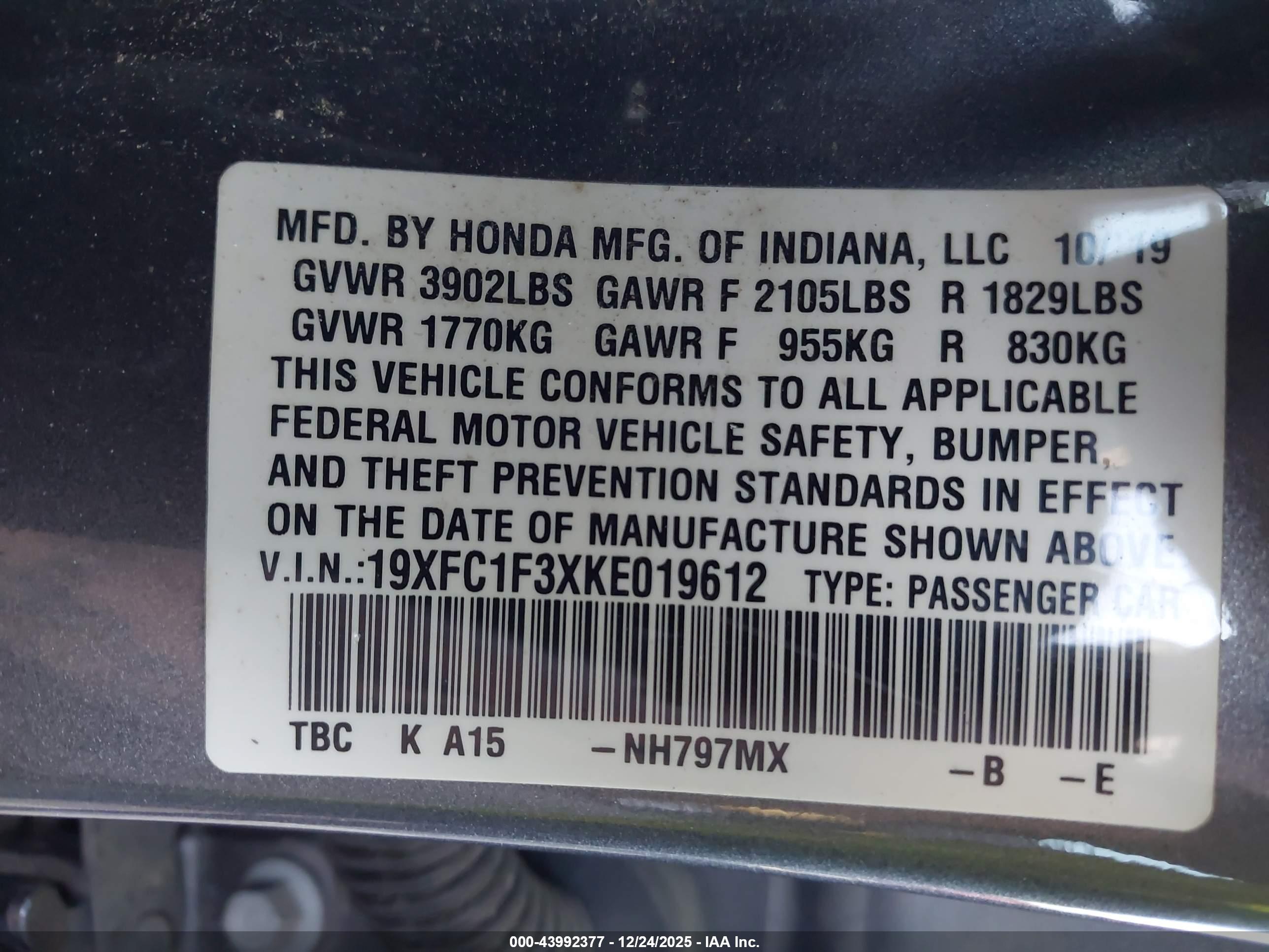 HONDA CIVIC image 9