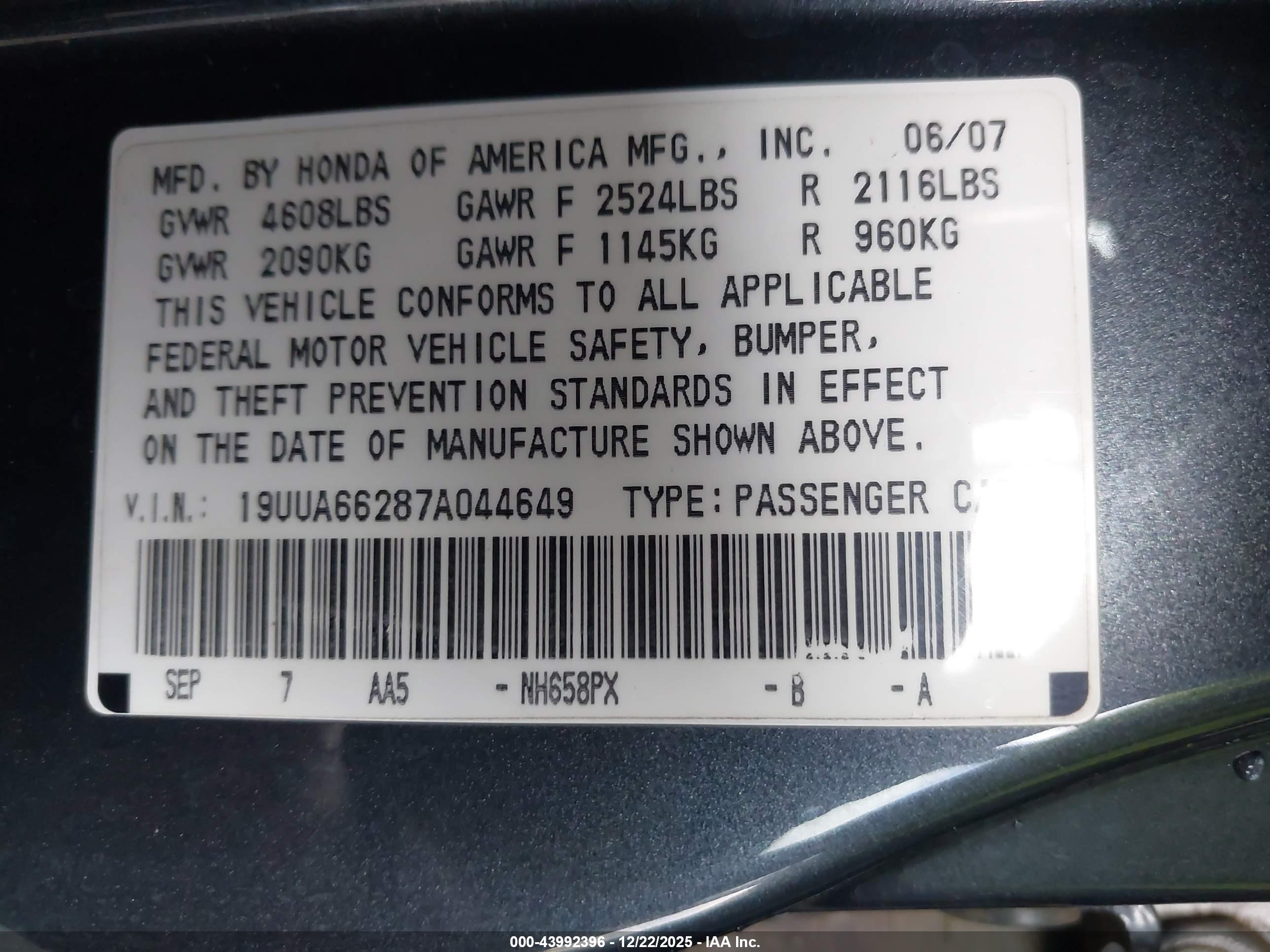 ACURA TL image 9