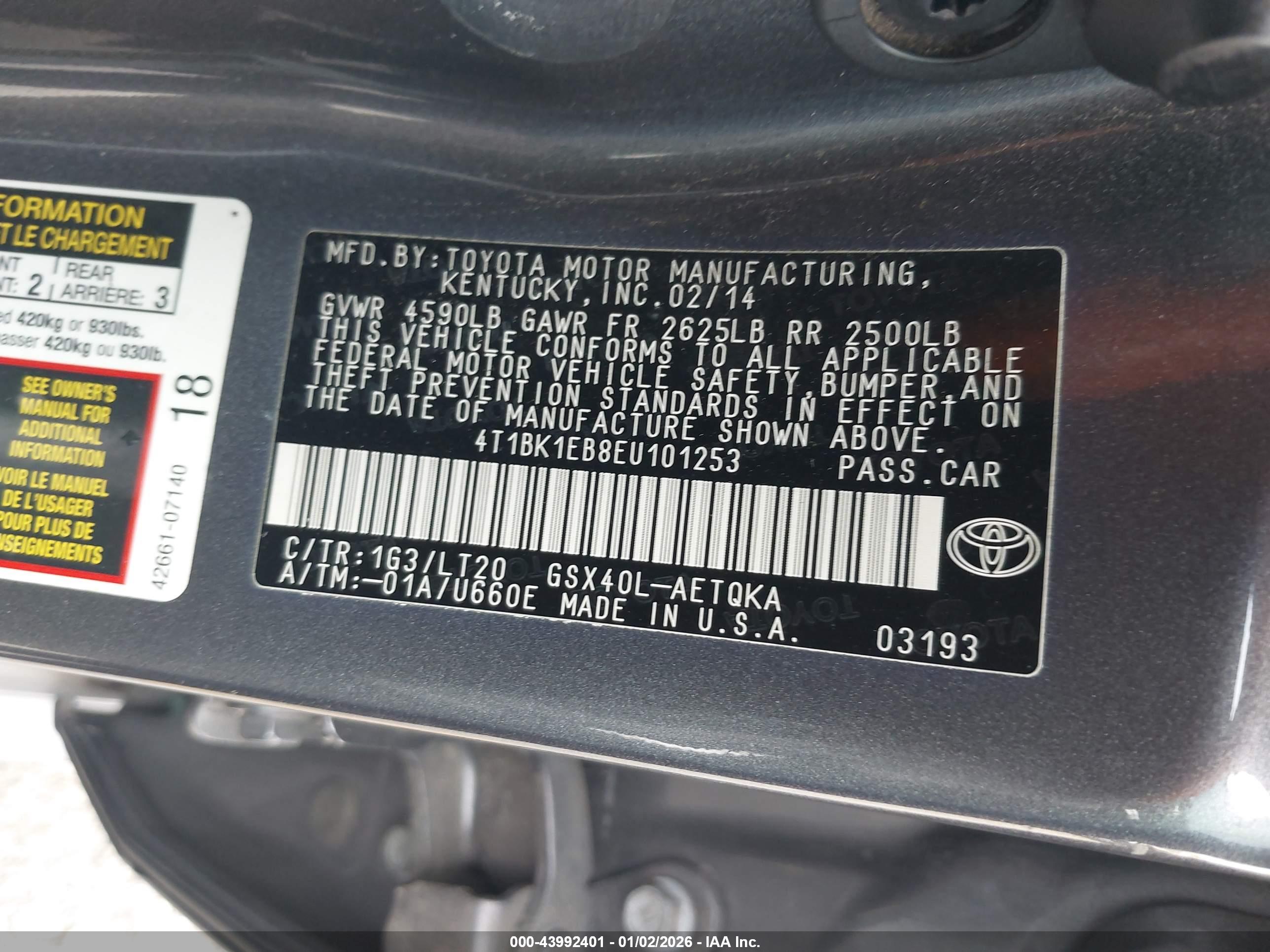 TOYOTA AVALON image 9