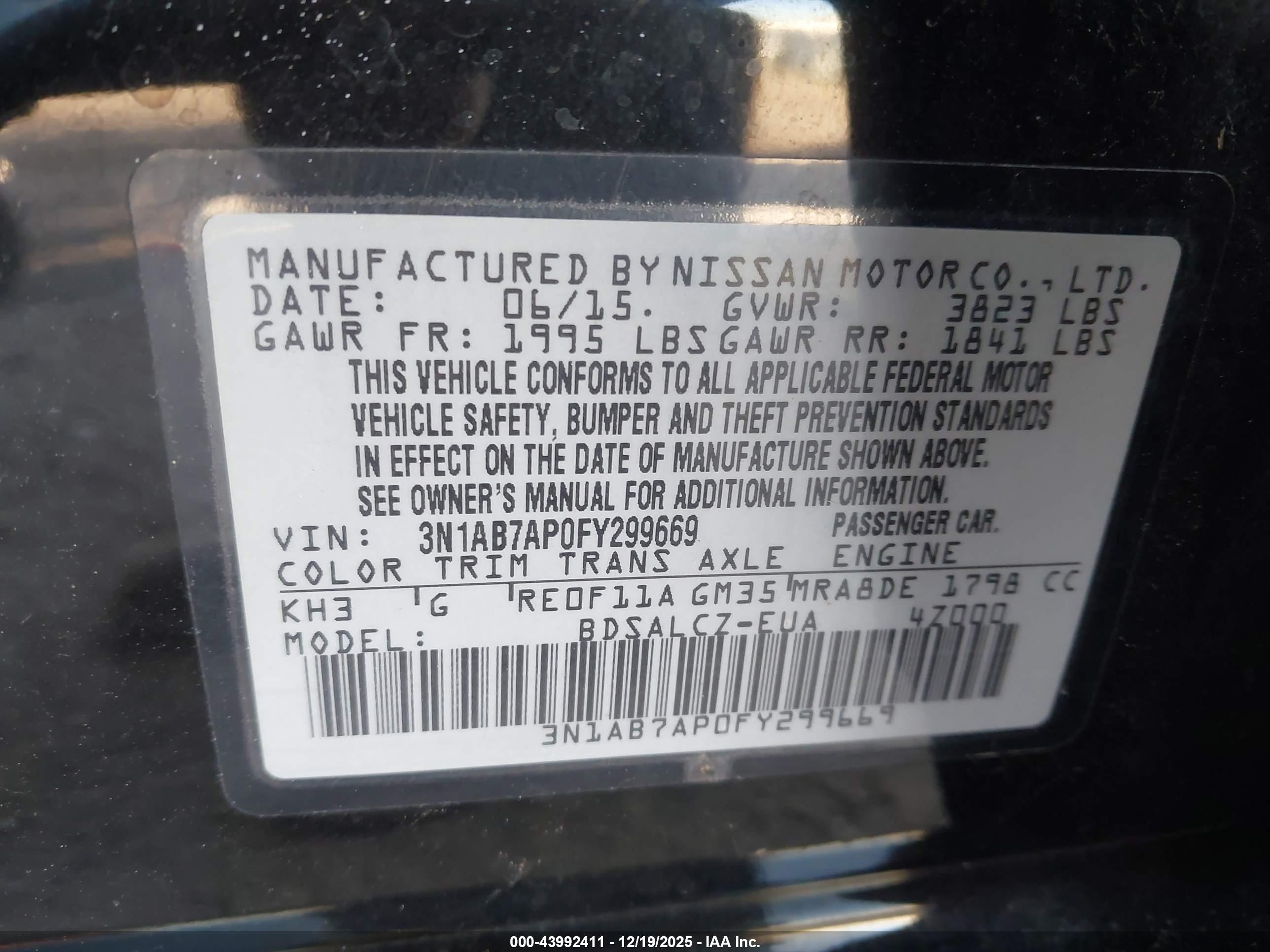 NISSAN SENTRA image 9
