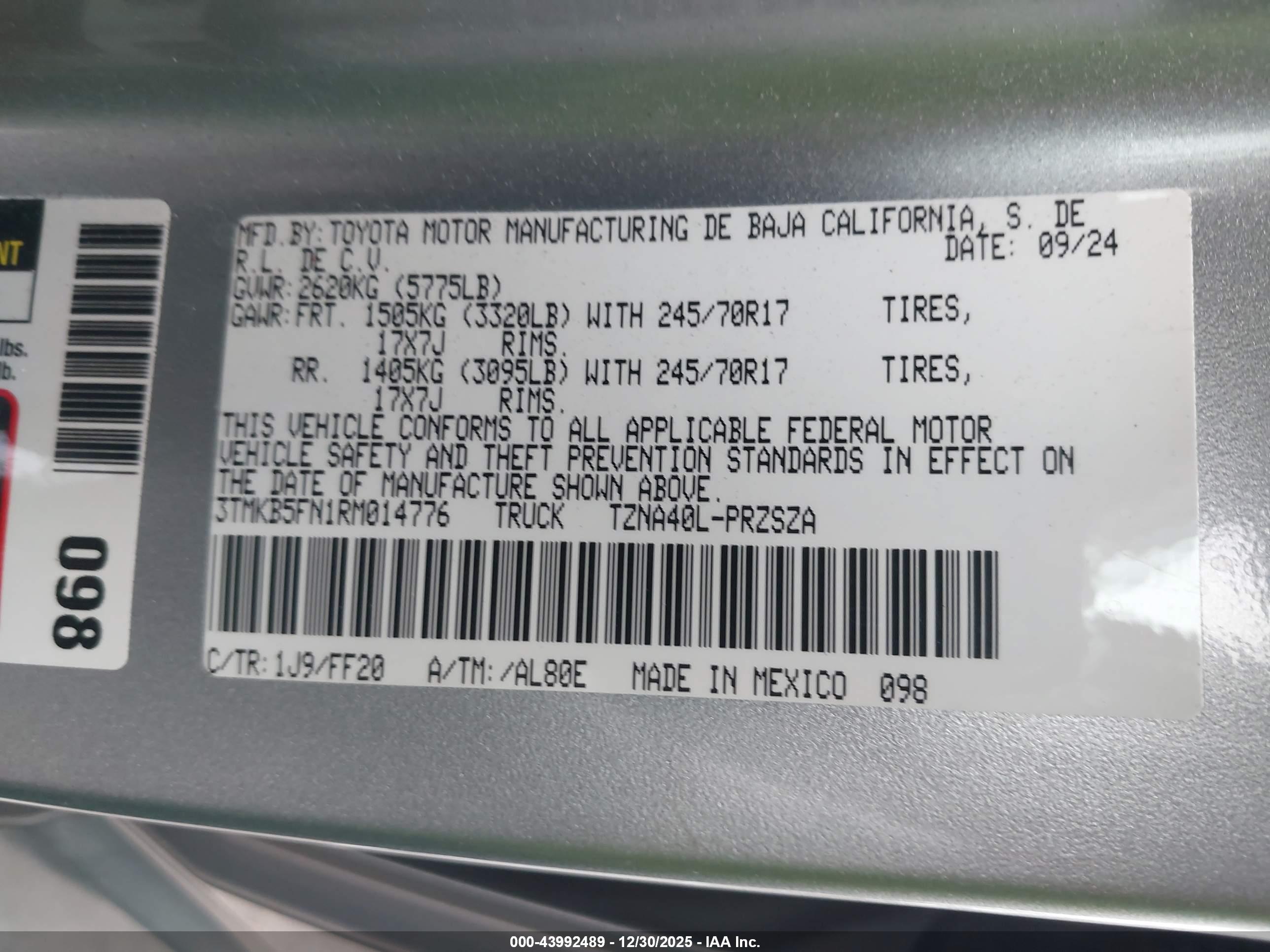 TOYOTA TACOMA image 9