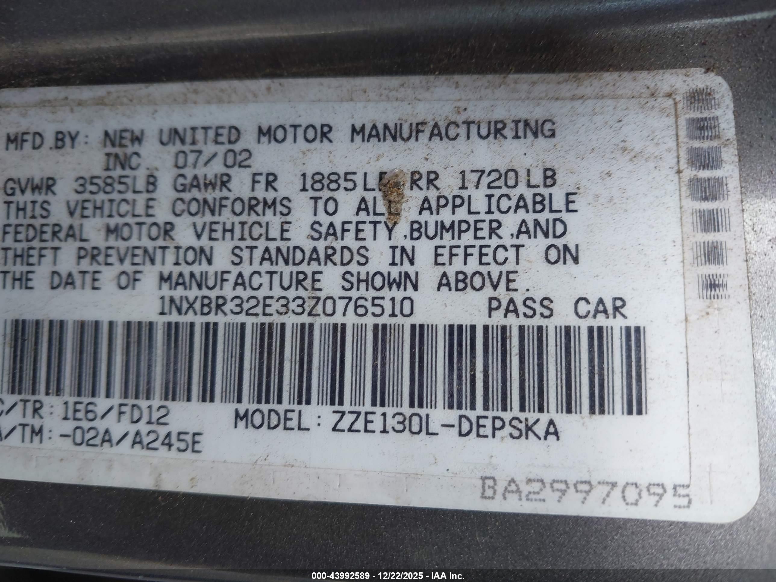 TOYOTA COROLLA image 9