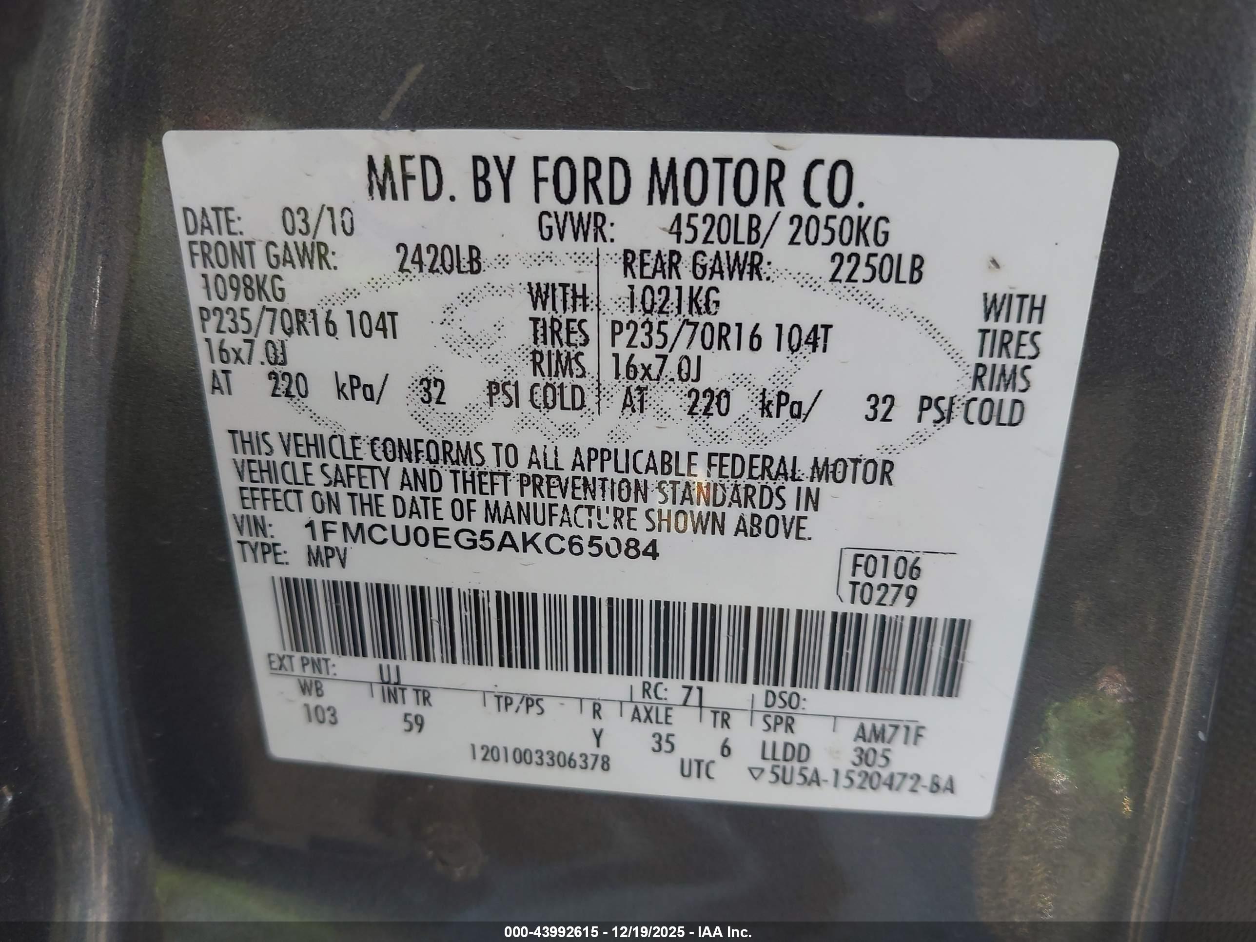FORD ESCAPE image 9