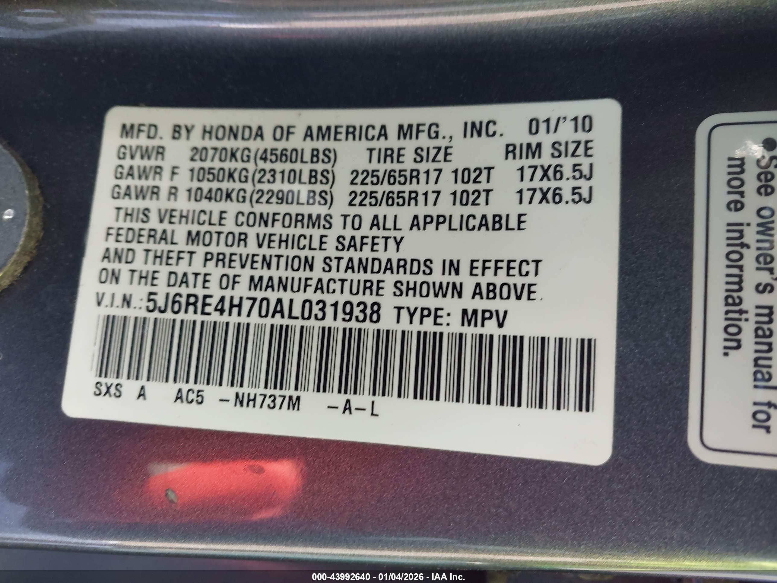 HONDA CR-V image 9