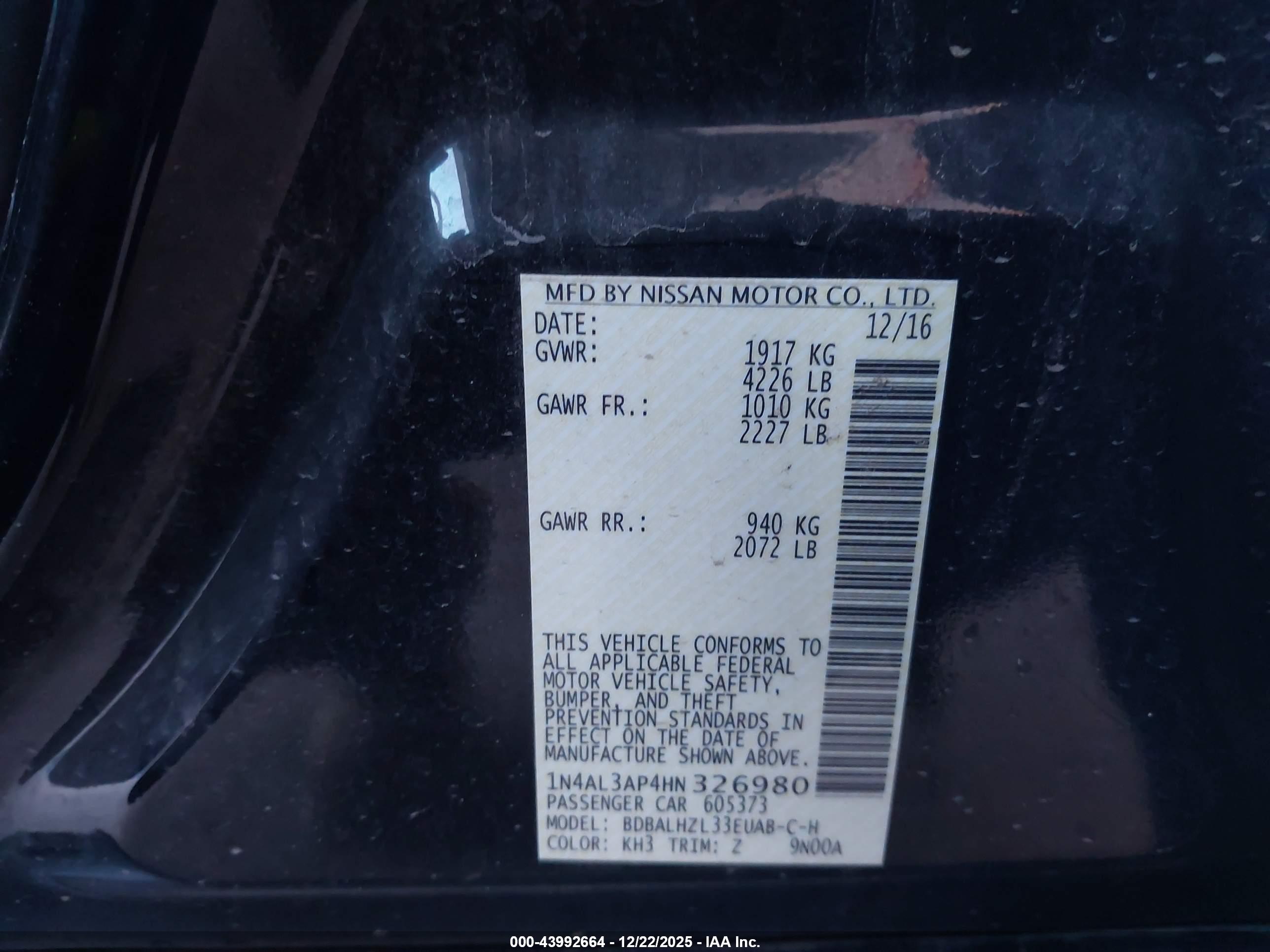 NISSAN ALTIMA image 9