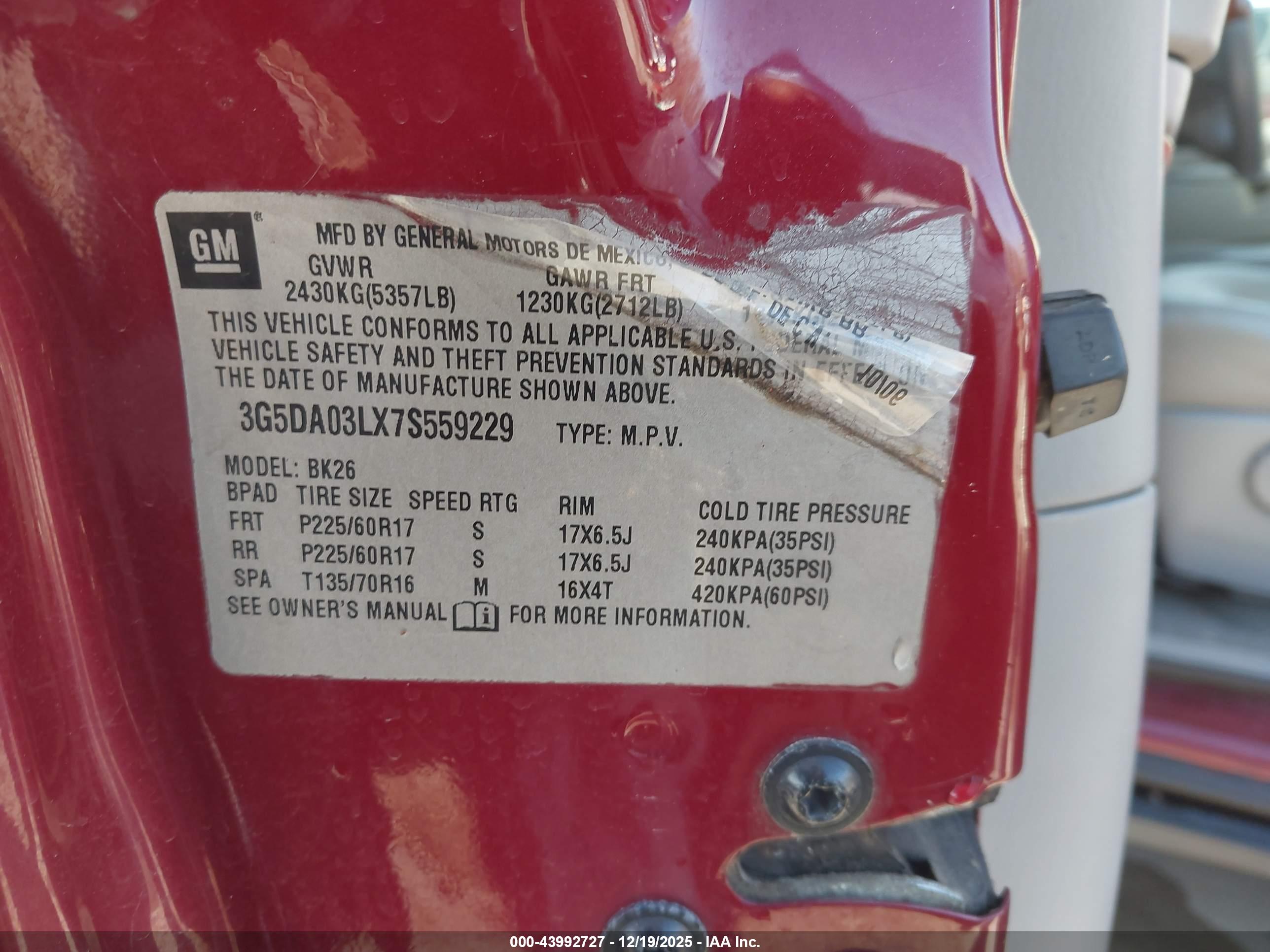 BUICK RENDEZVOUS image 9