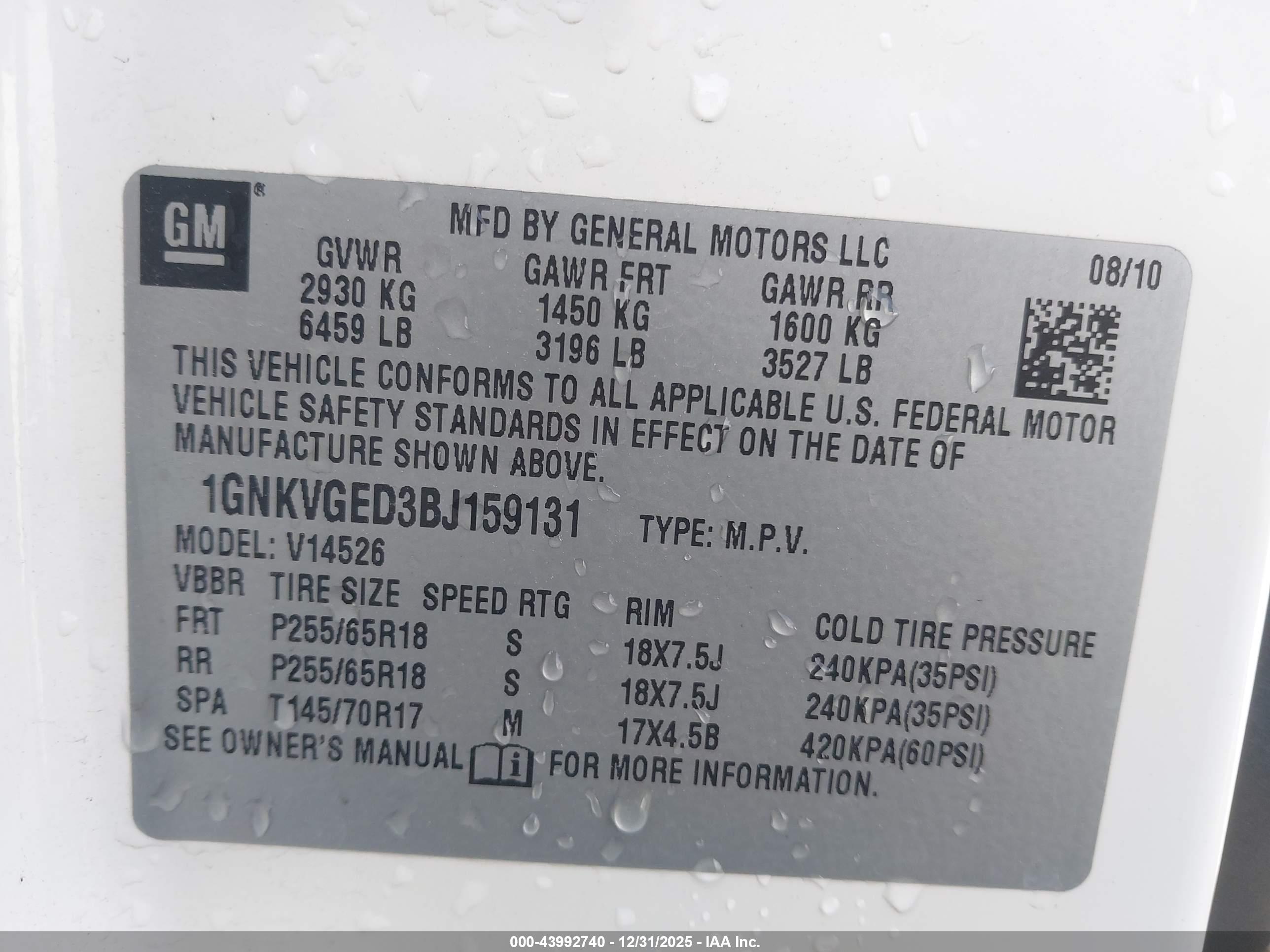 CHEVROLET TRAVERSE image 9