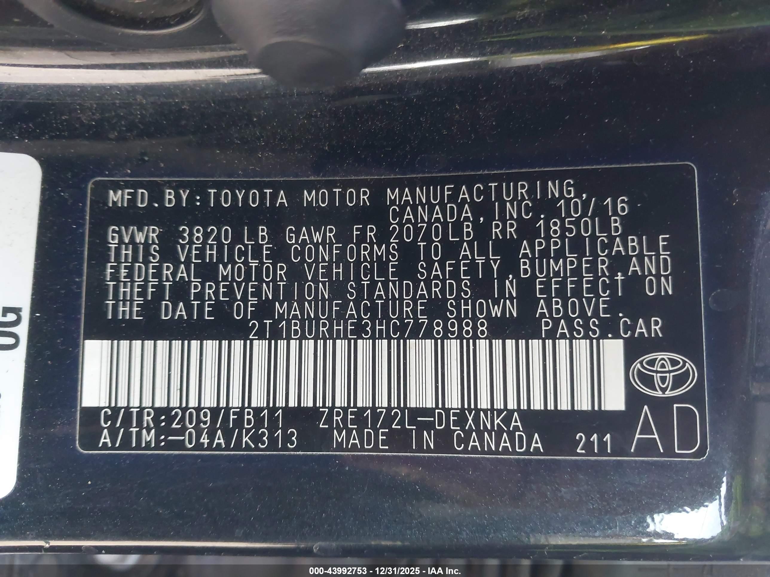 TOYOTA COROLLA image 9