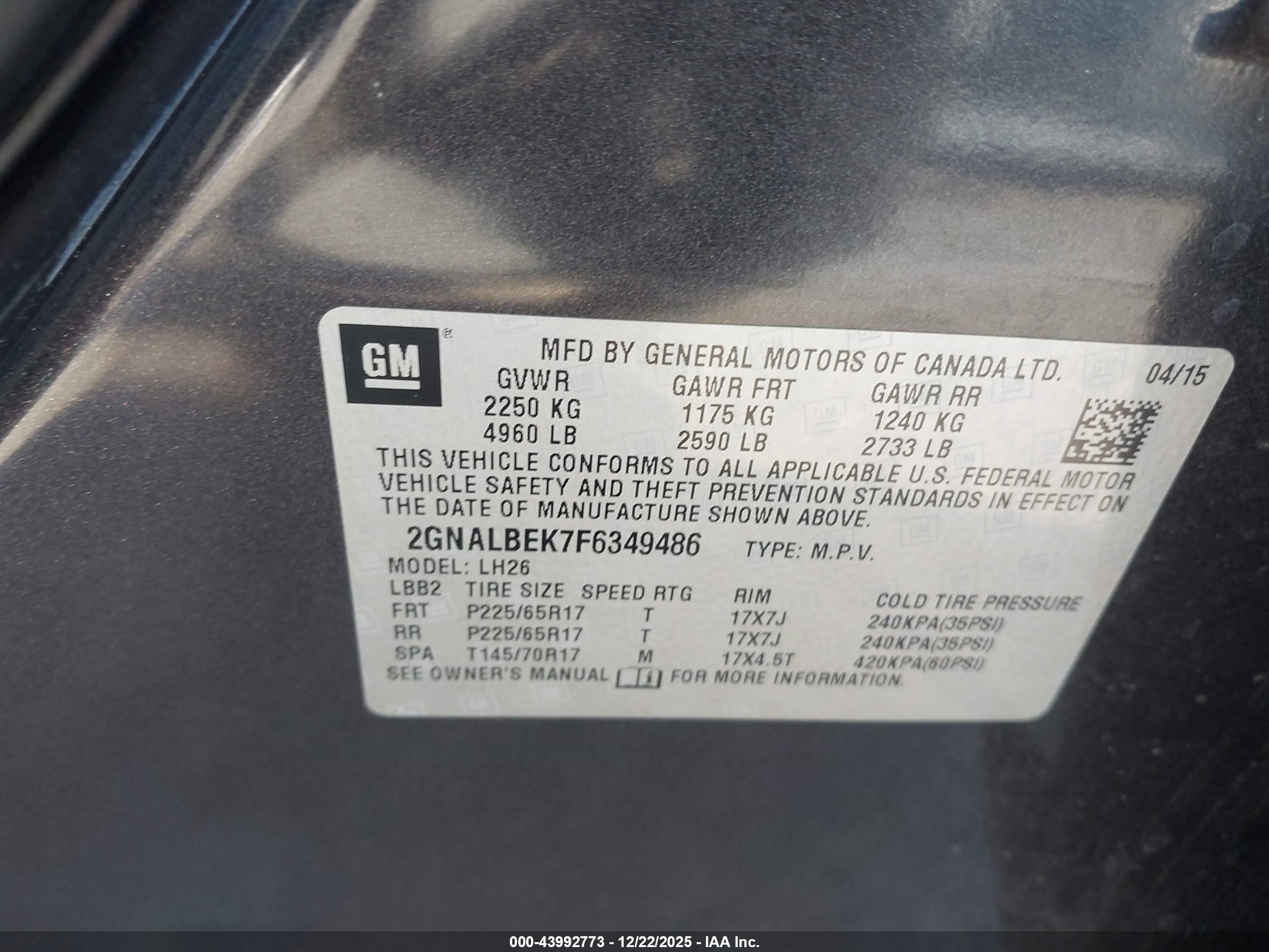 CHEVROLET EQUINOX image 9