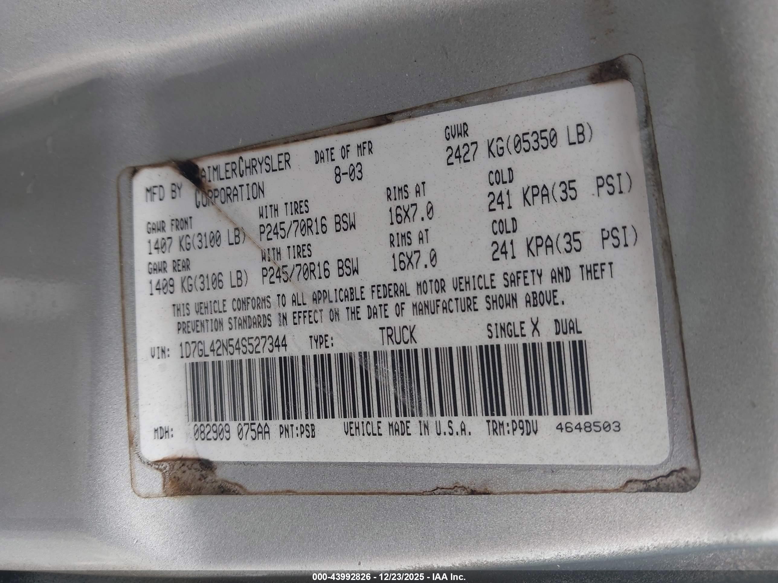 DODGE DAKOTA image 9