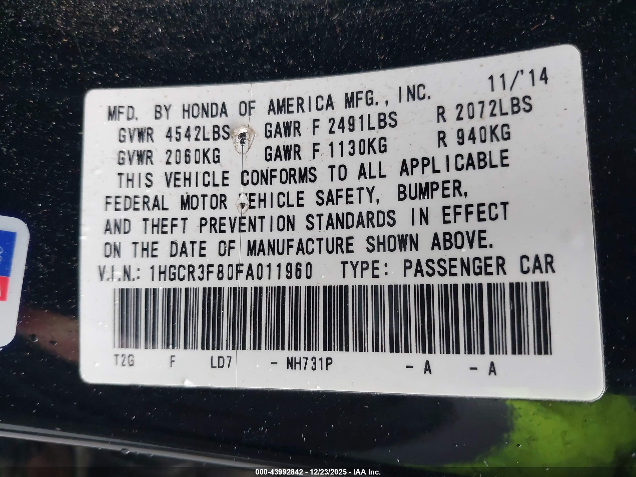 HONDA ACCORD image 9