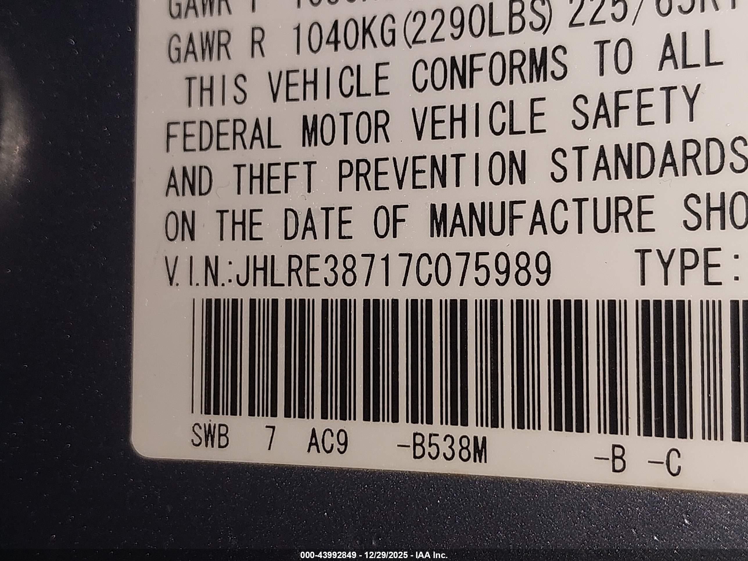 HONDA CR-V image 9