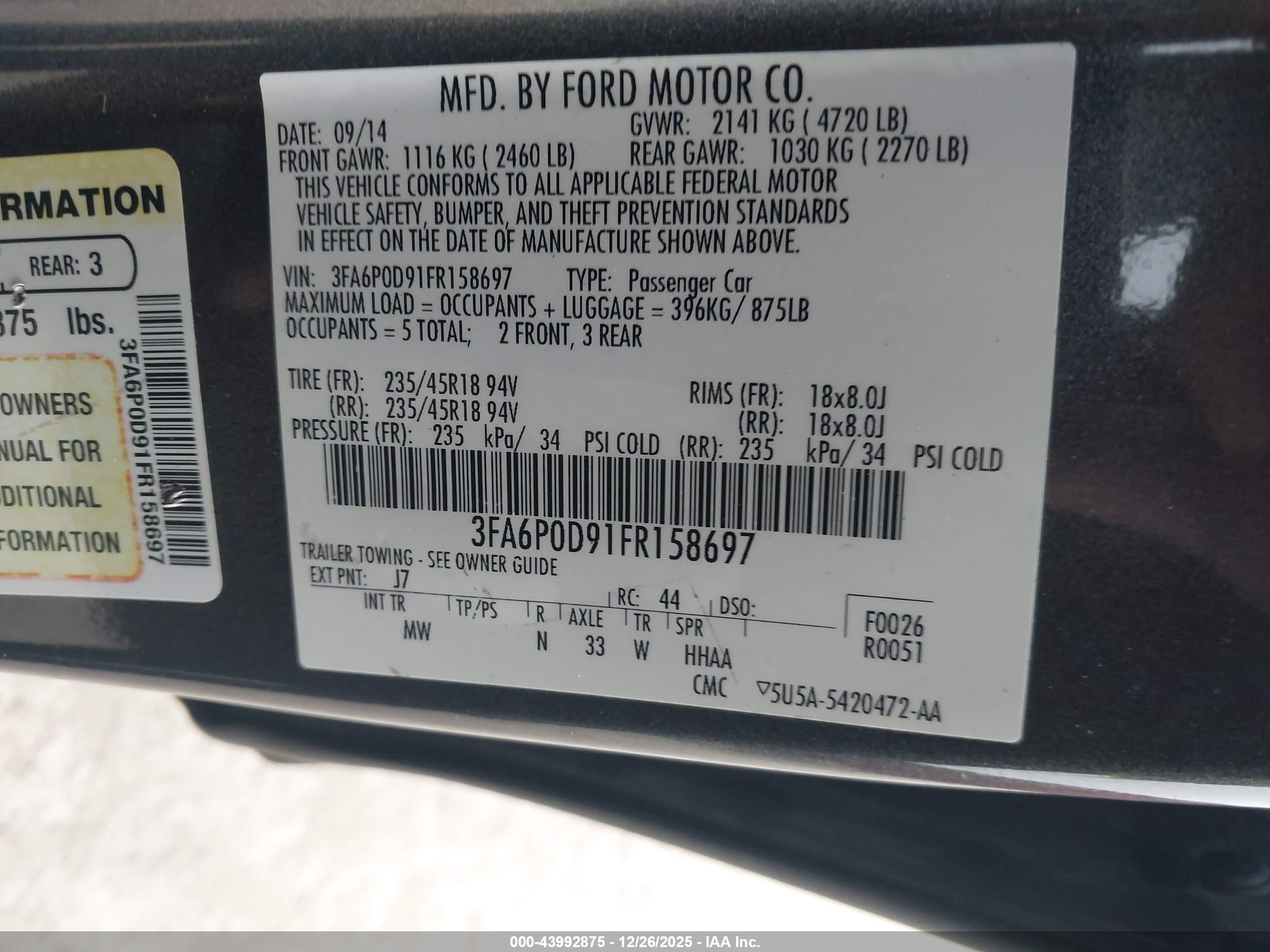 FORD FUSION image 9