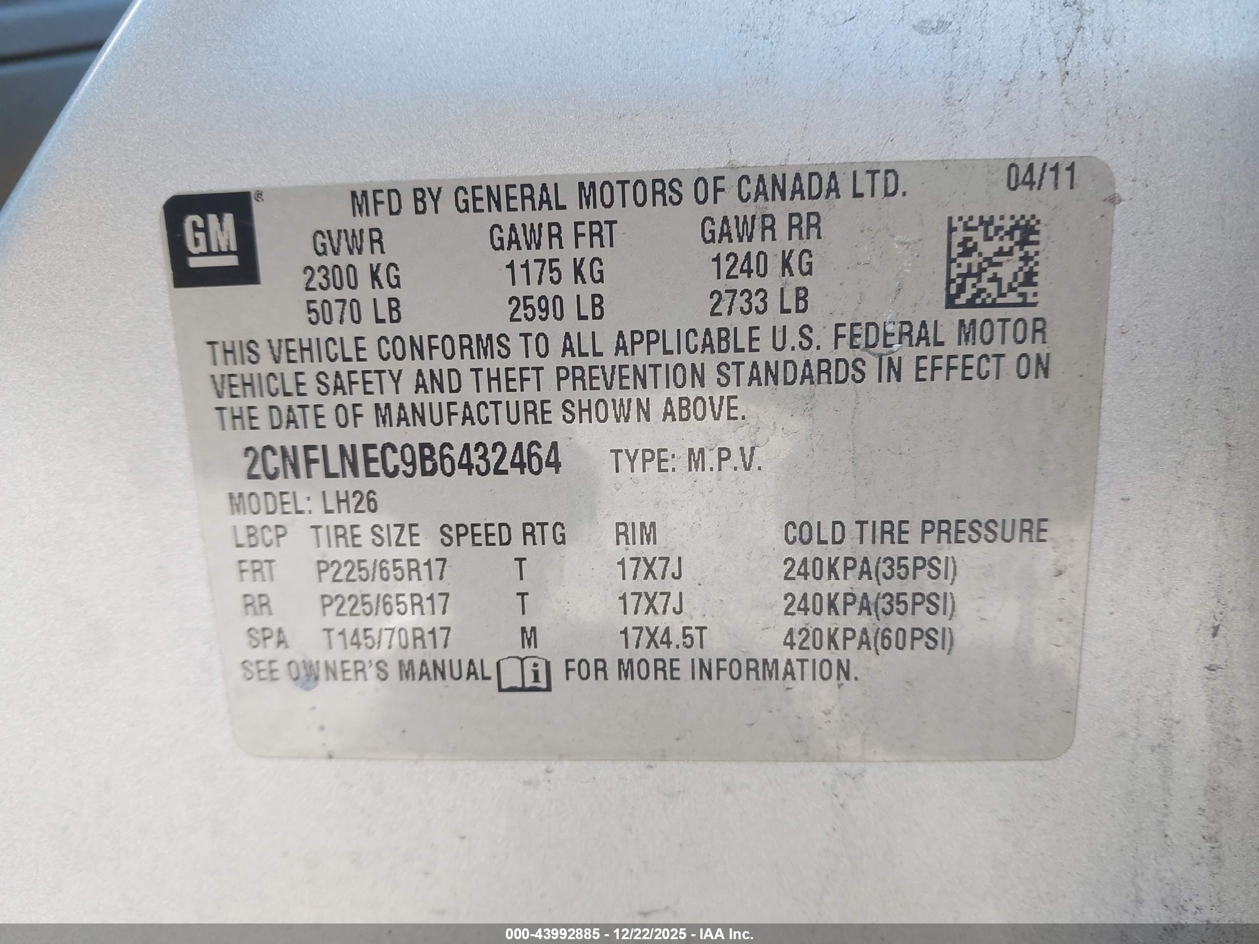 CHEVROLET EQUINOX image 9