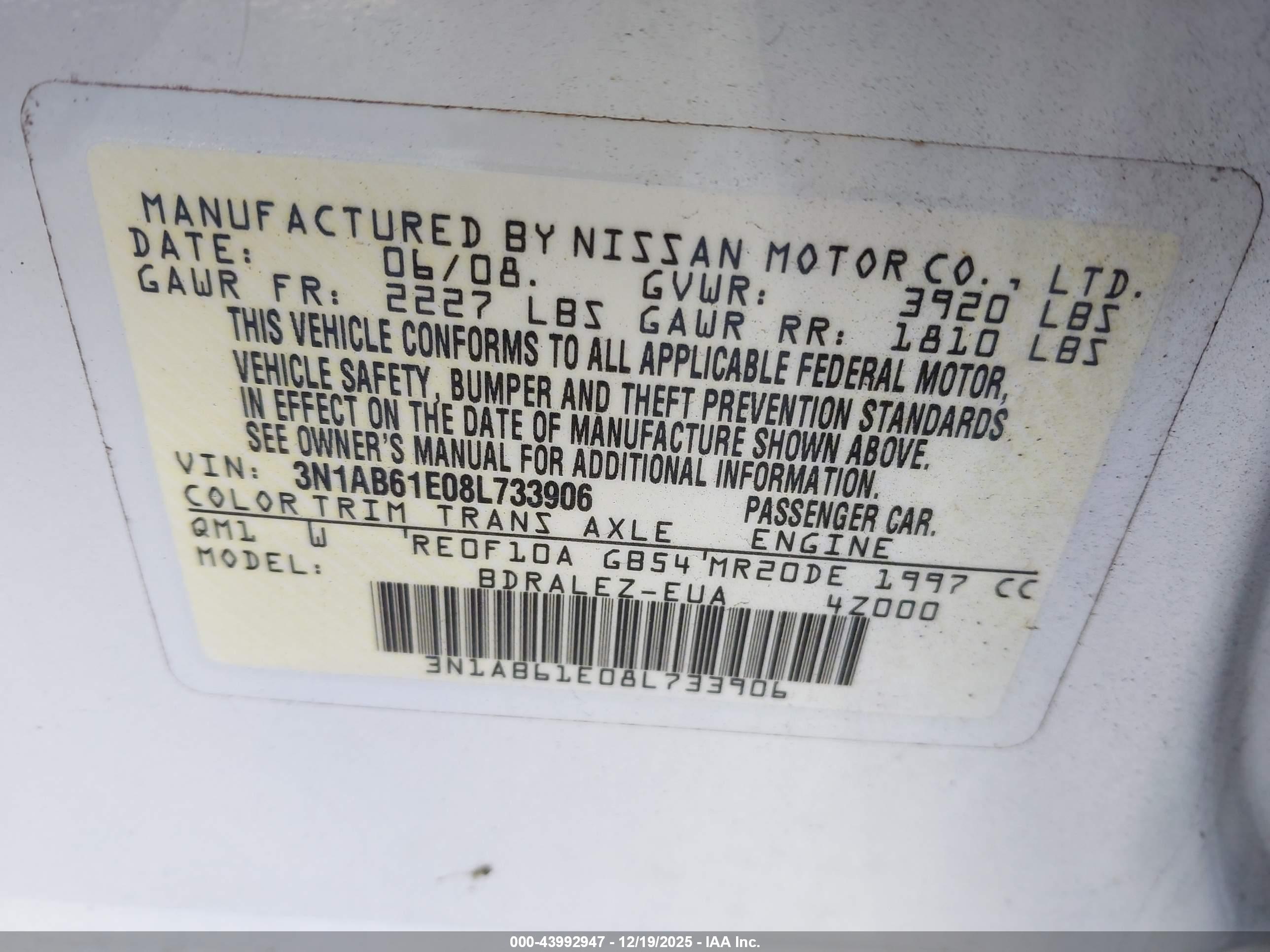 NISSAN SENTRA image 9