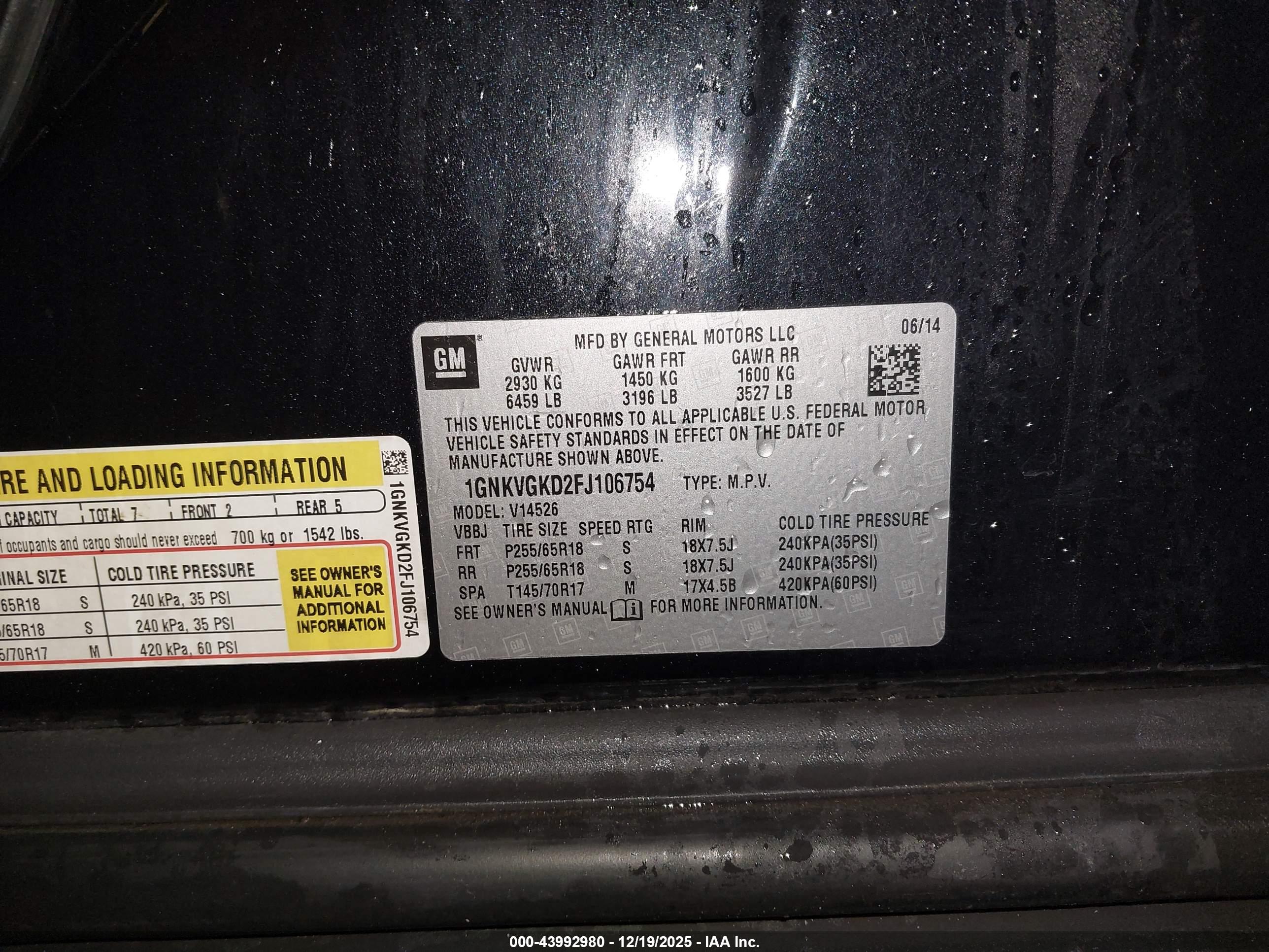 CHEVROLET TRAVERSE image 9