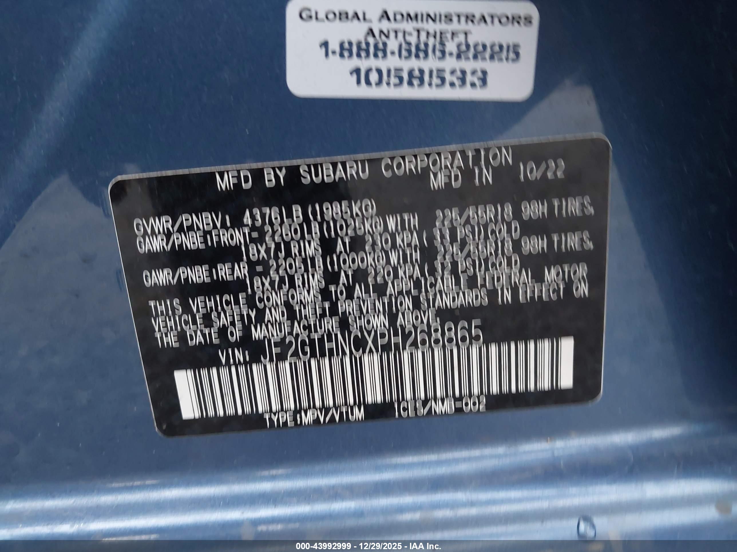 SUBARU CROSSTREK image 9