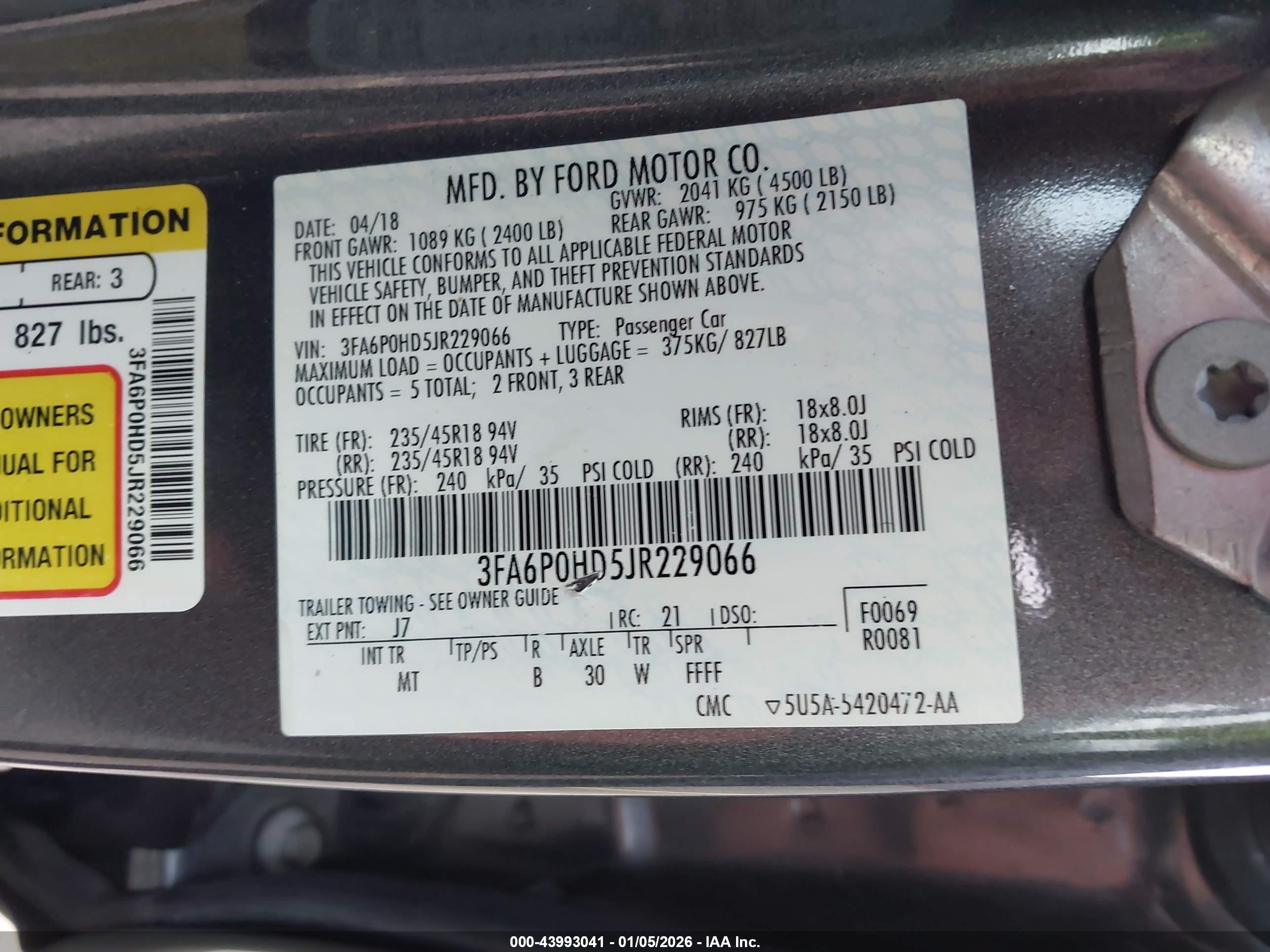 FORD FUSION image 9