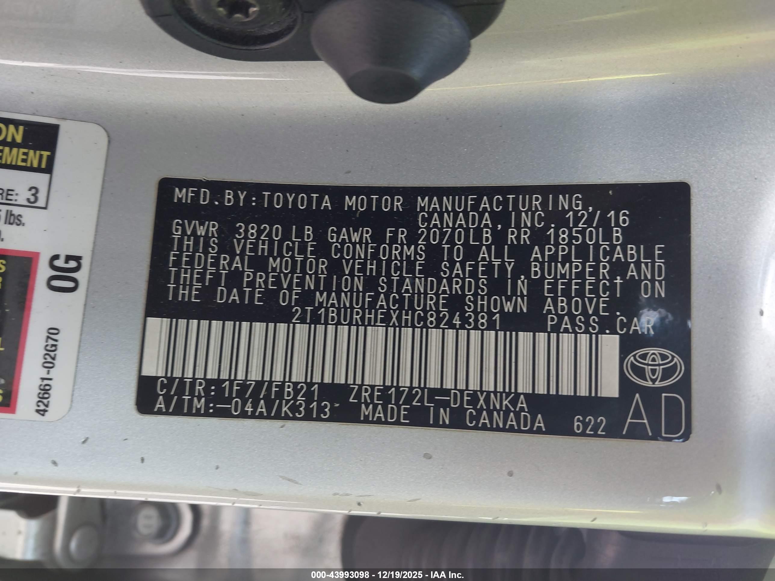 TOYOTA COROLLA image 9