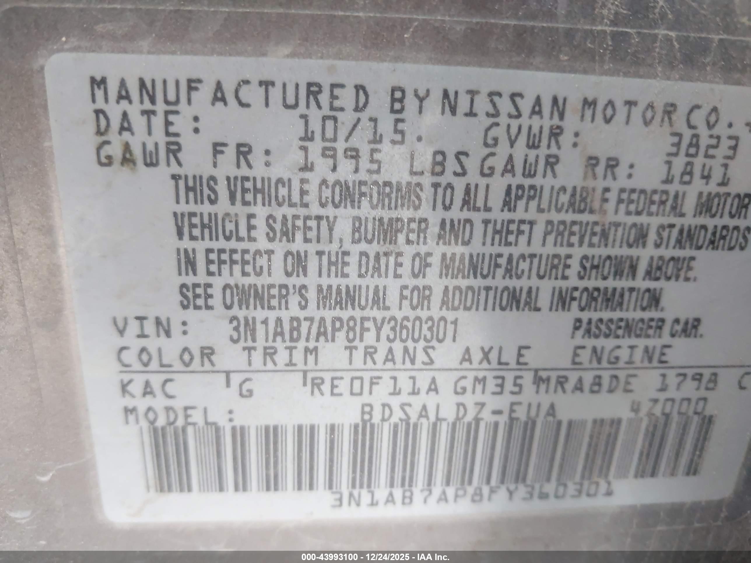 NISSAN SENTRA image 9