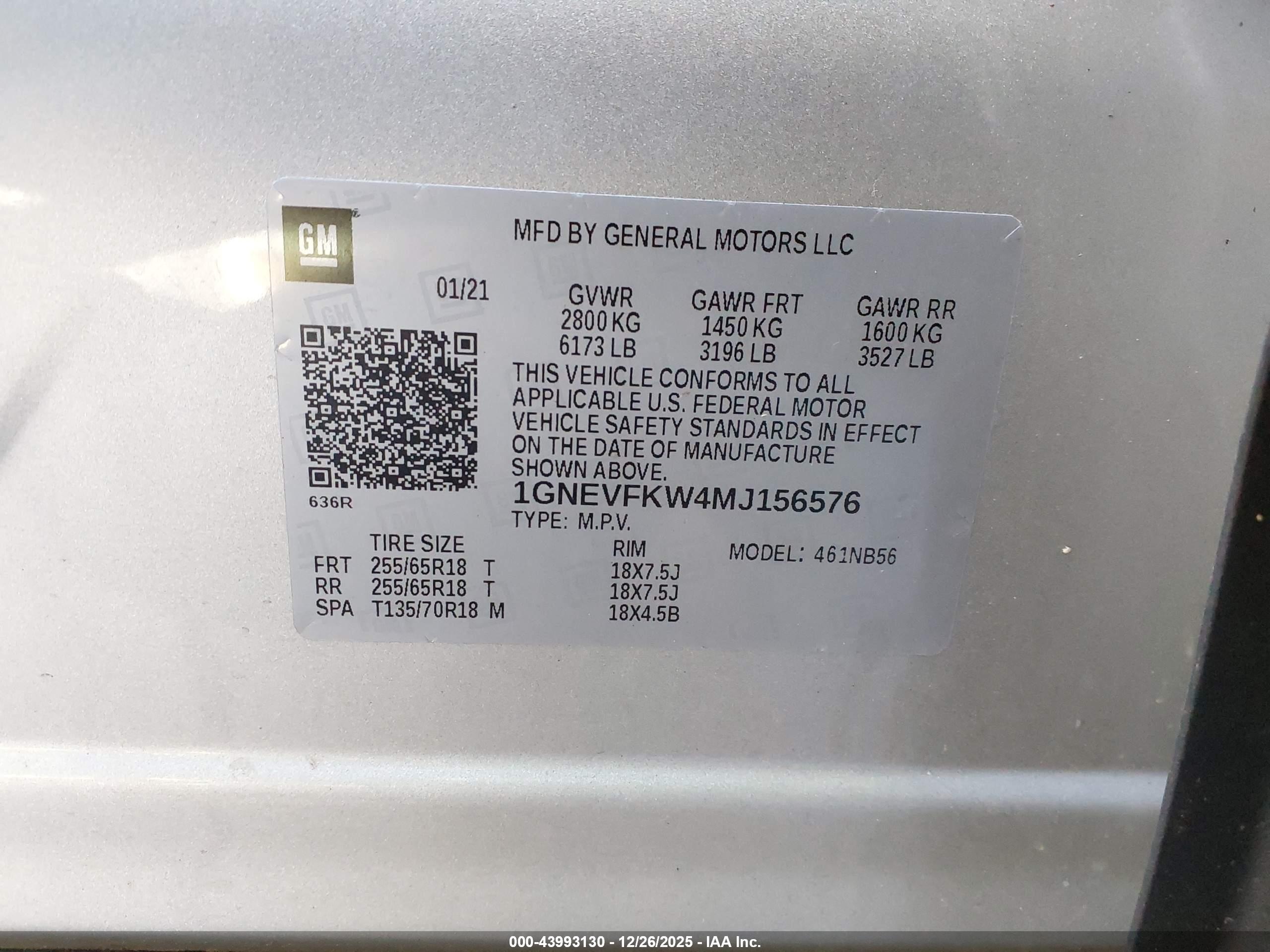 CHEVROLET TRAVERSE image 9