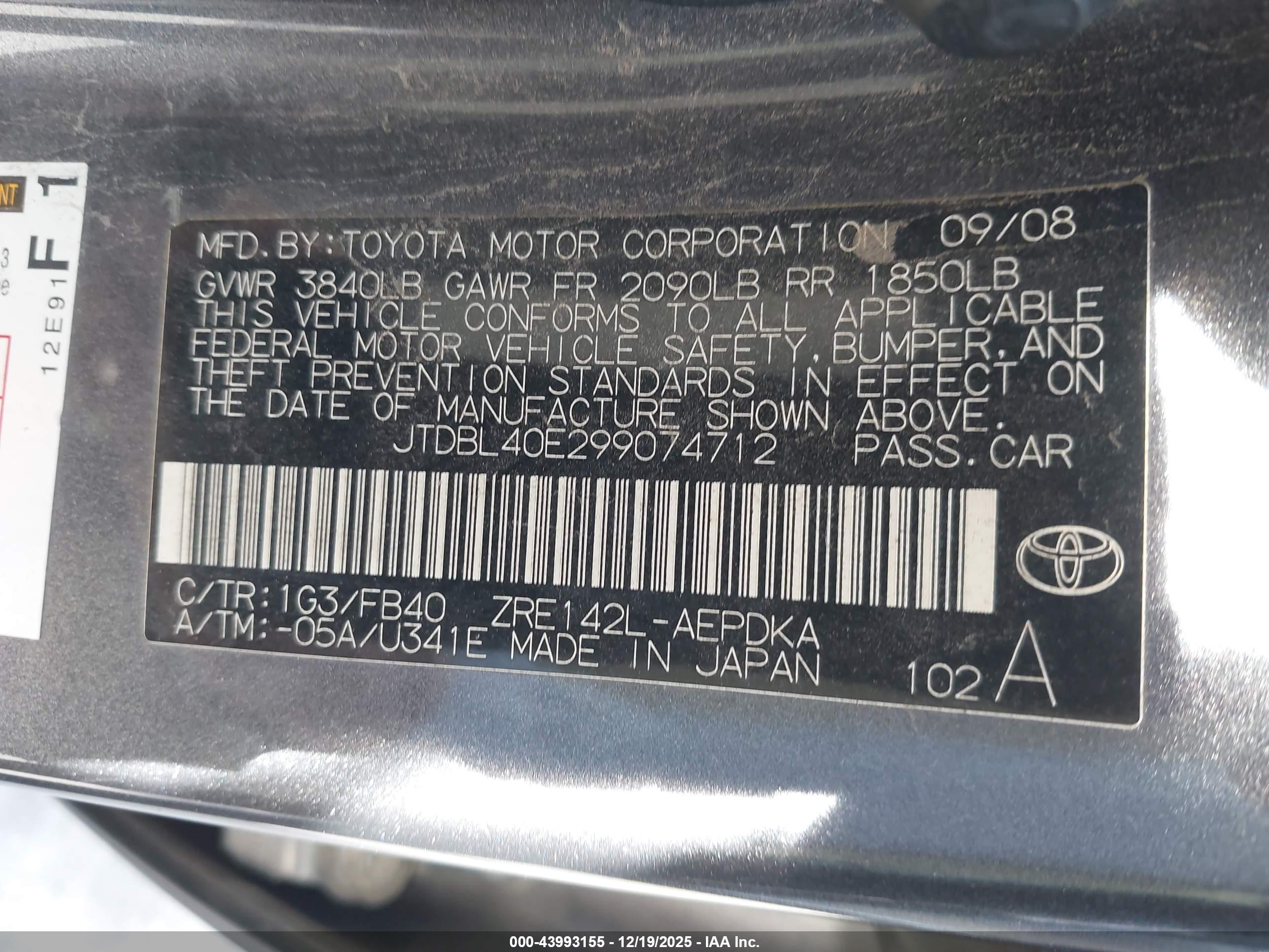 TOYOTA COROLLA image 9