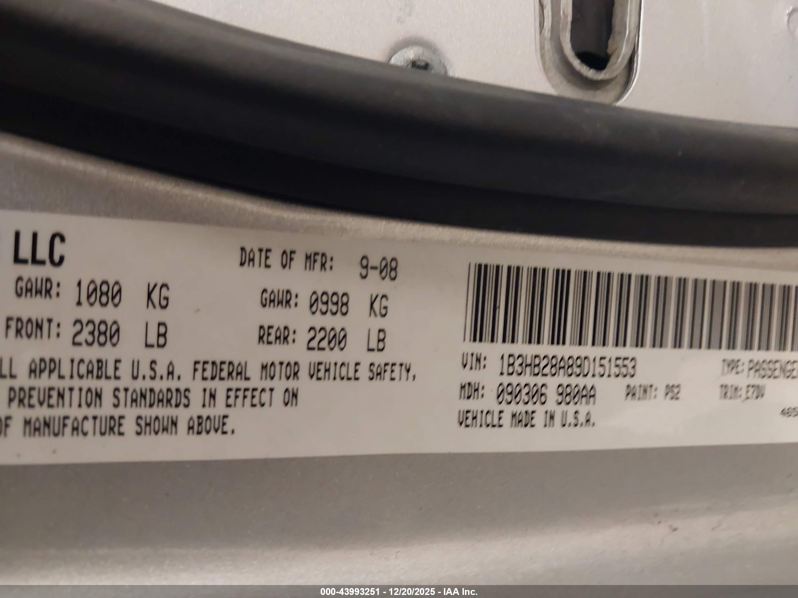 DODGE CALIBER image 9