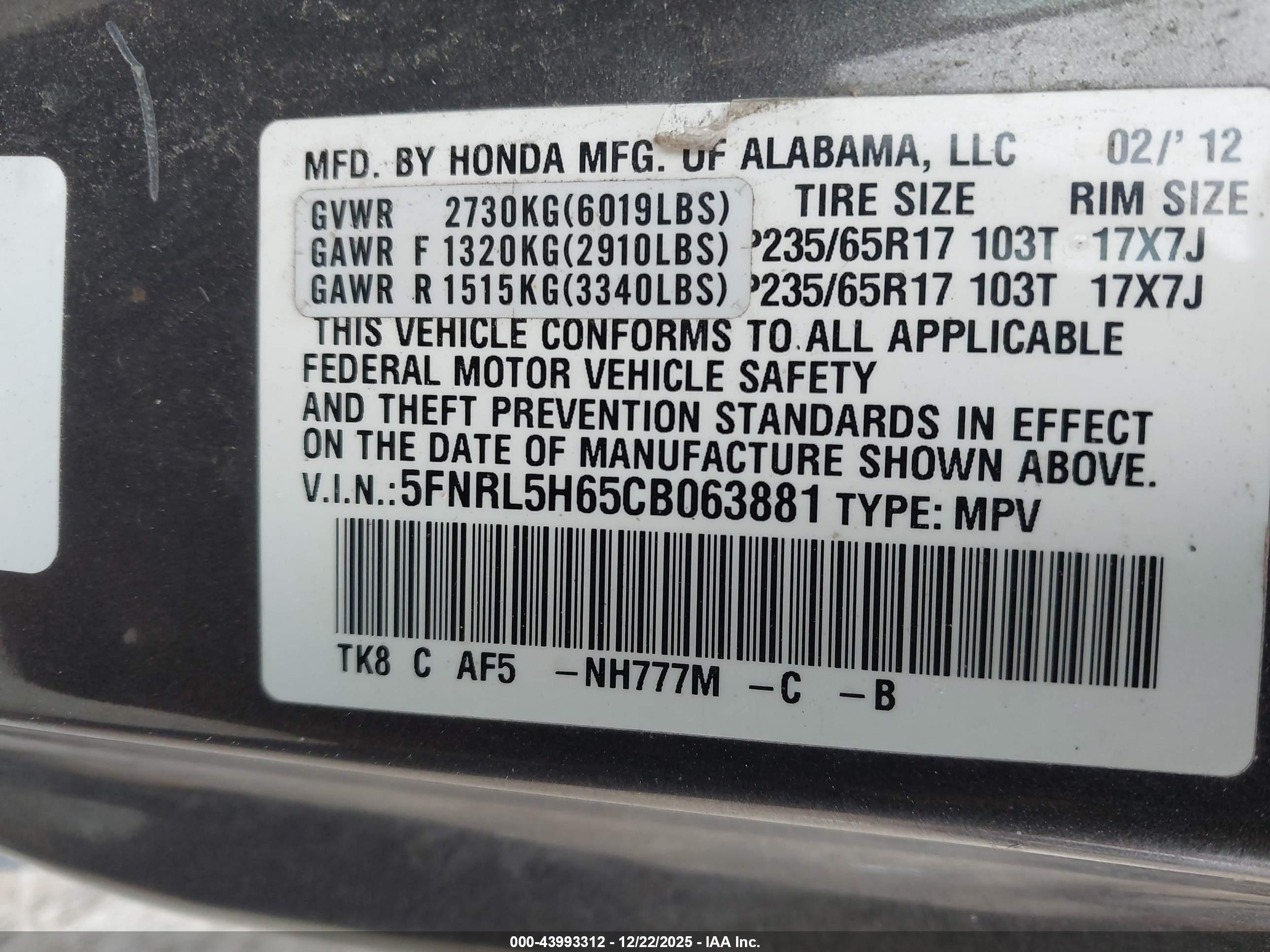 HONDA ODYSSEY image 9