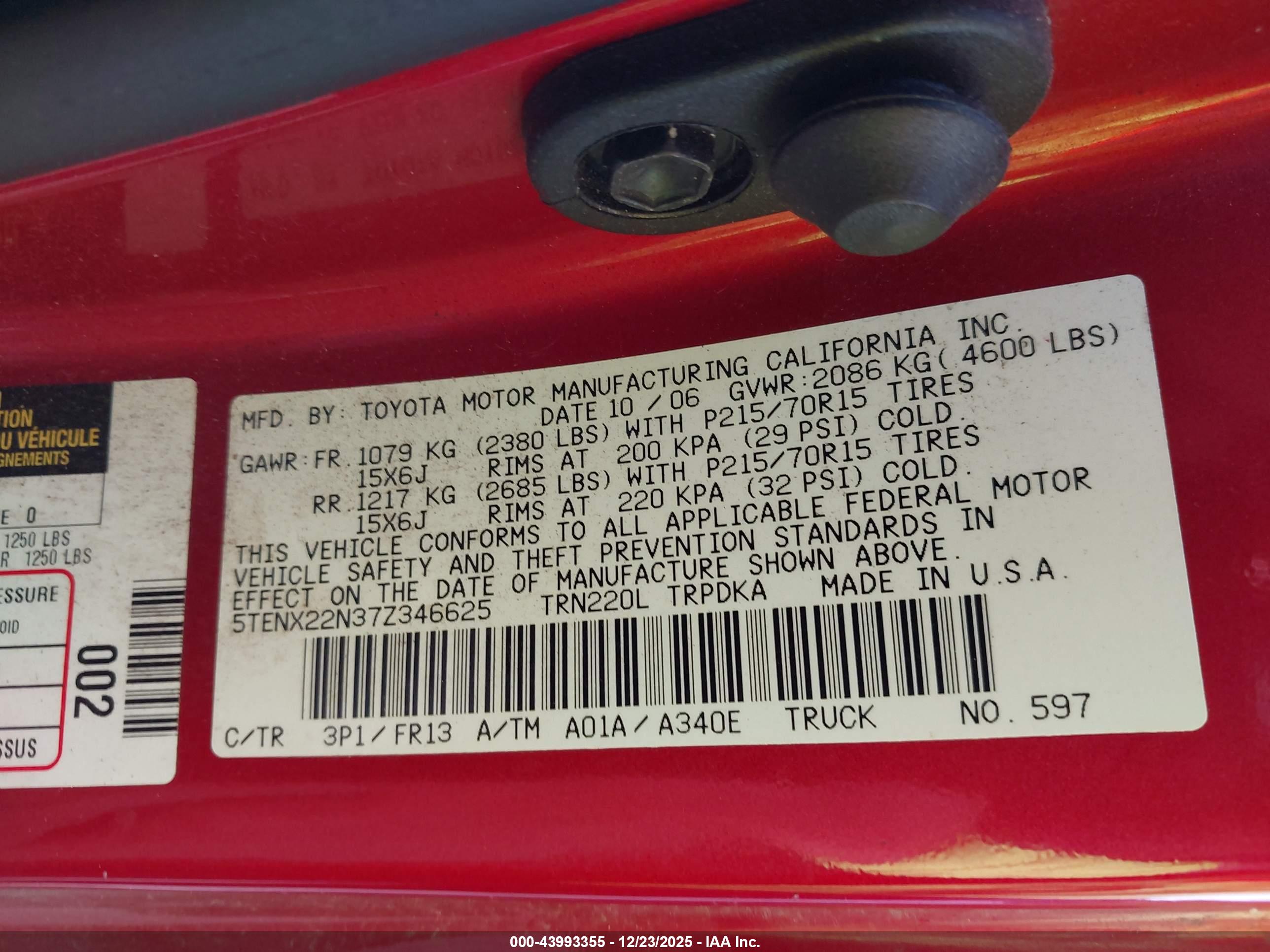 TOYOTA TACOMA image 9