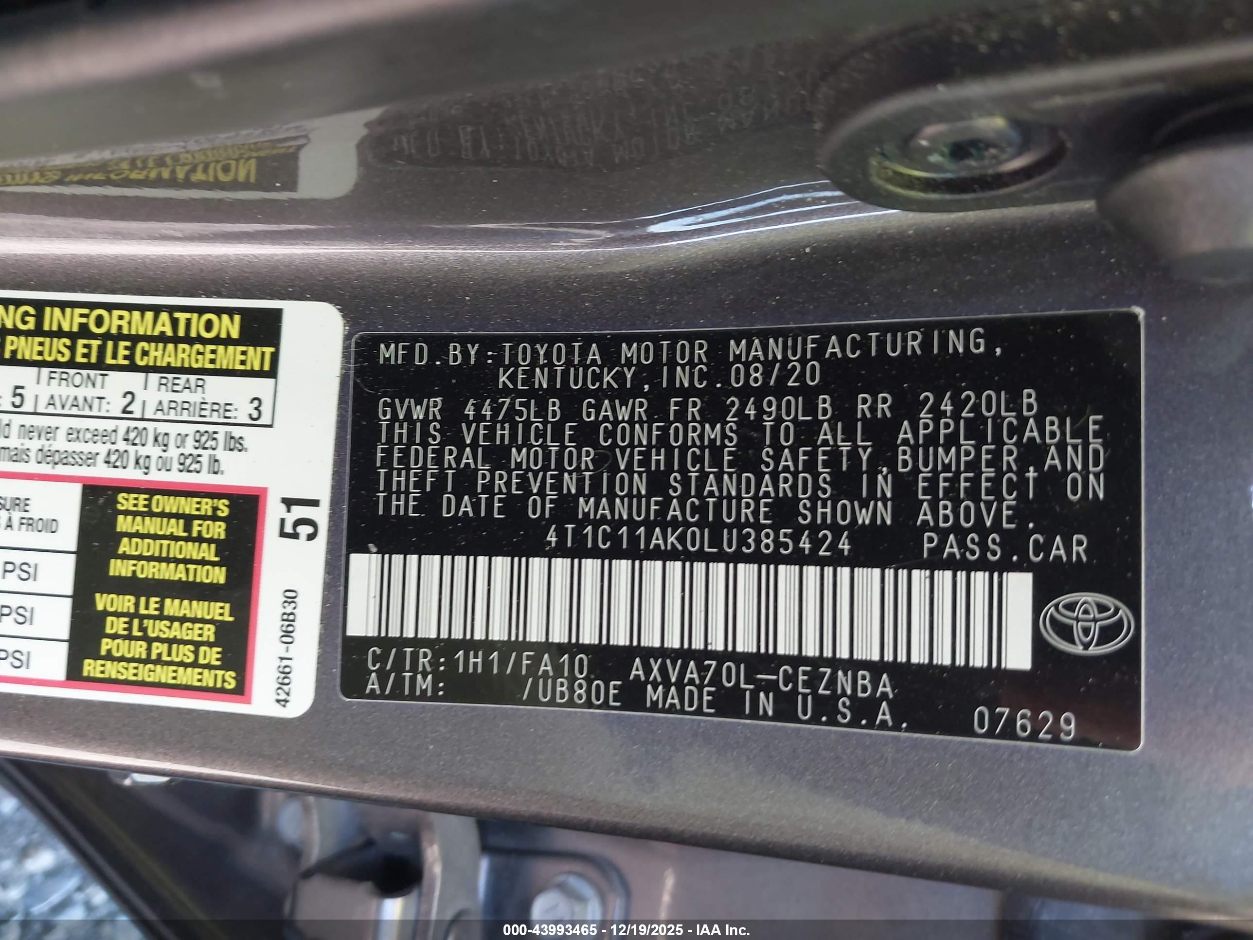TOYOTA CAMRY image 9