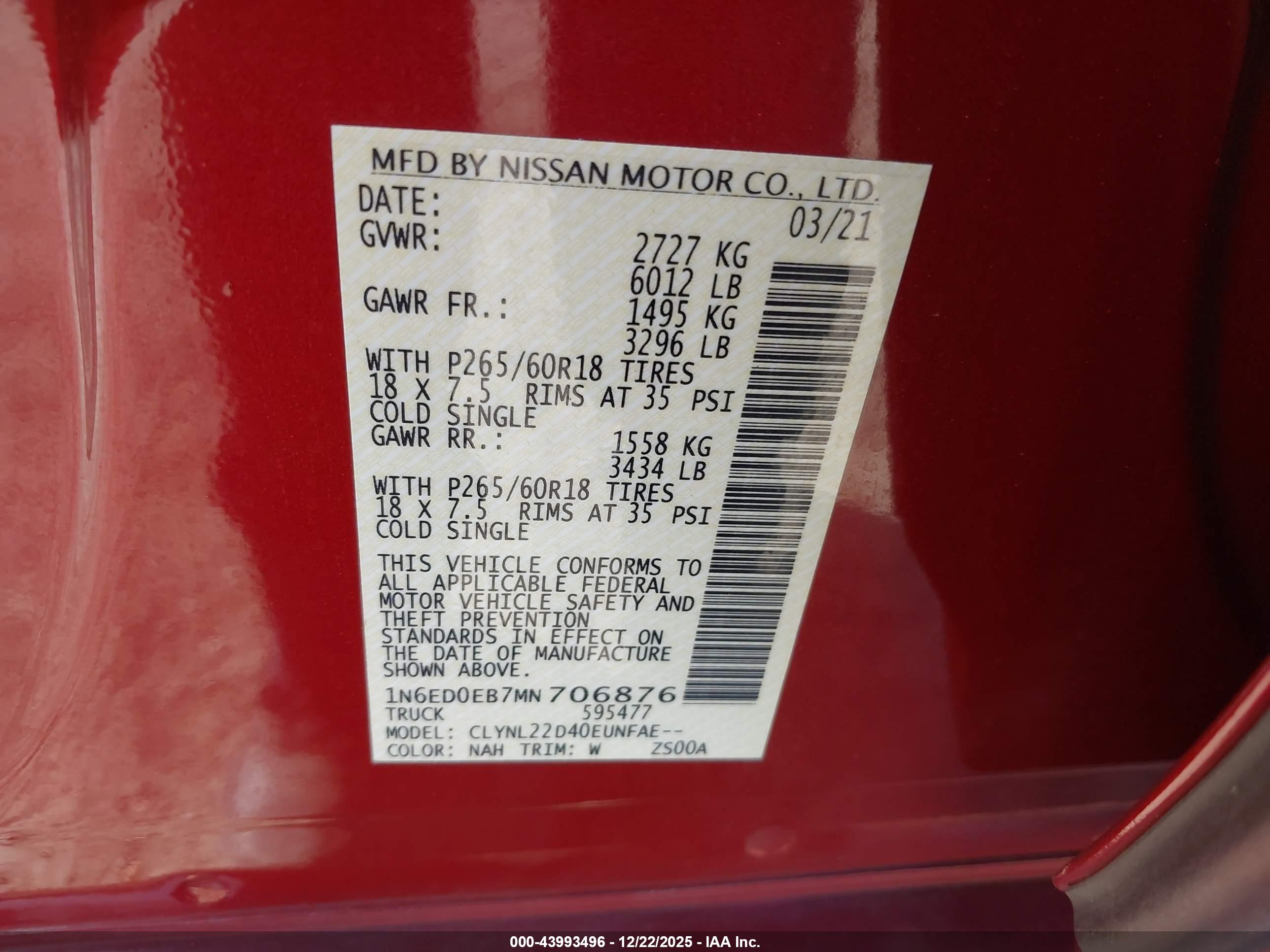 NISSAN FRONTIER image 9