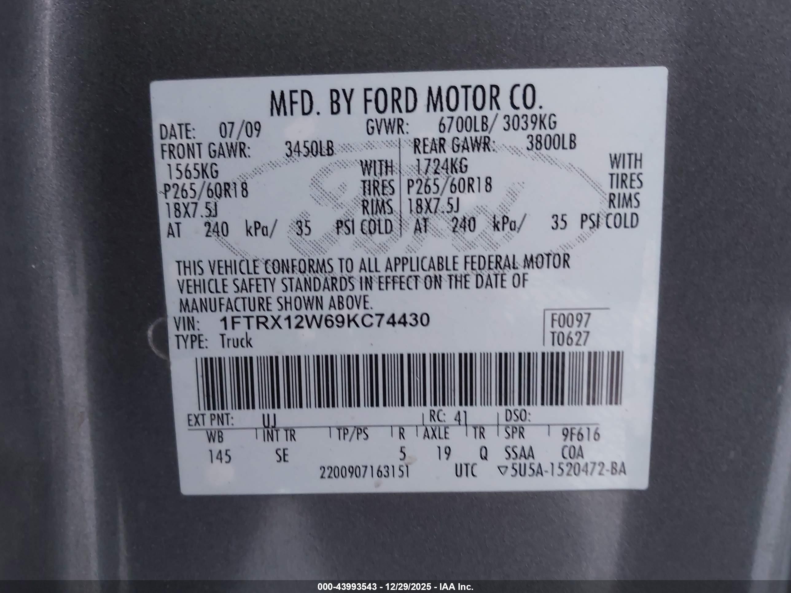 FORD F-150 image 9