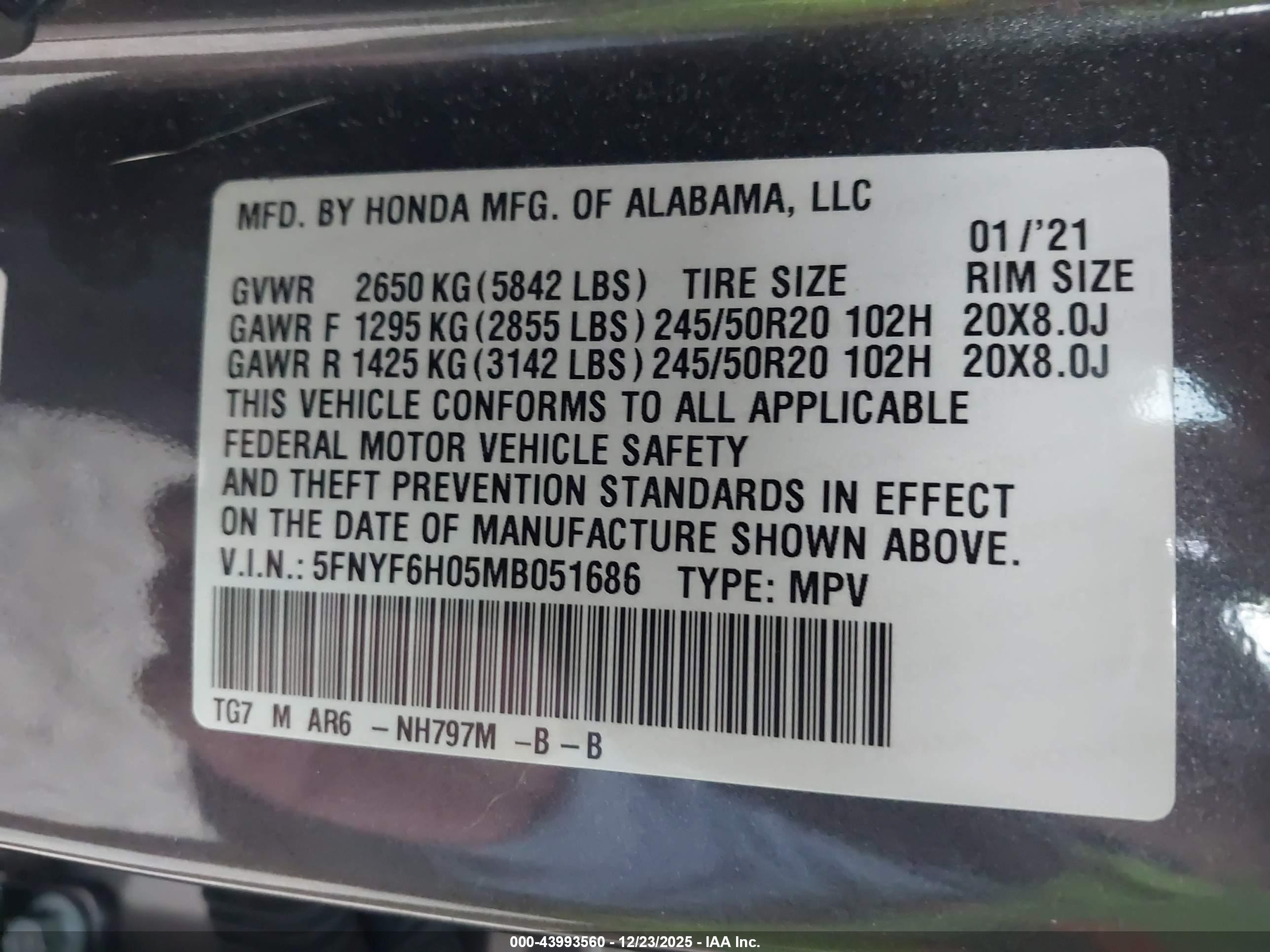 HONDA PILOT image 9