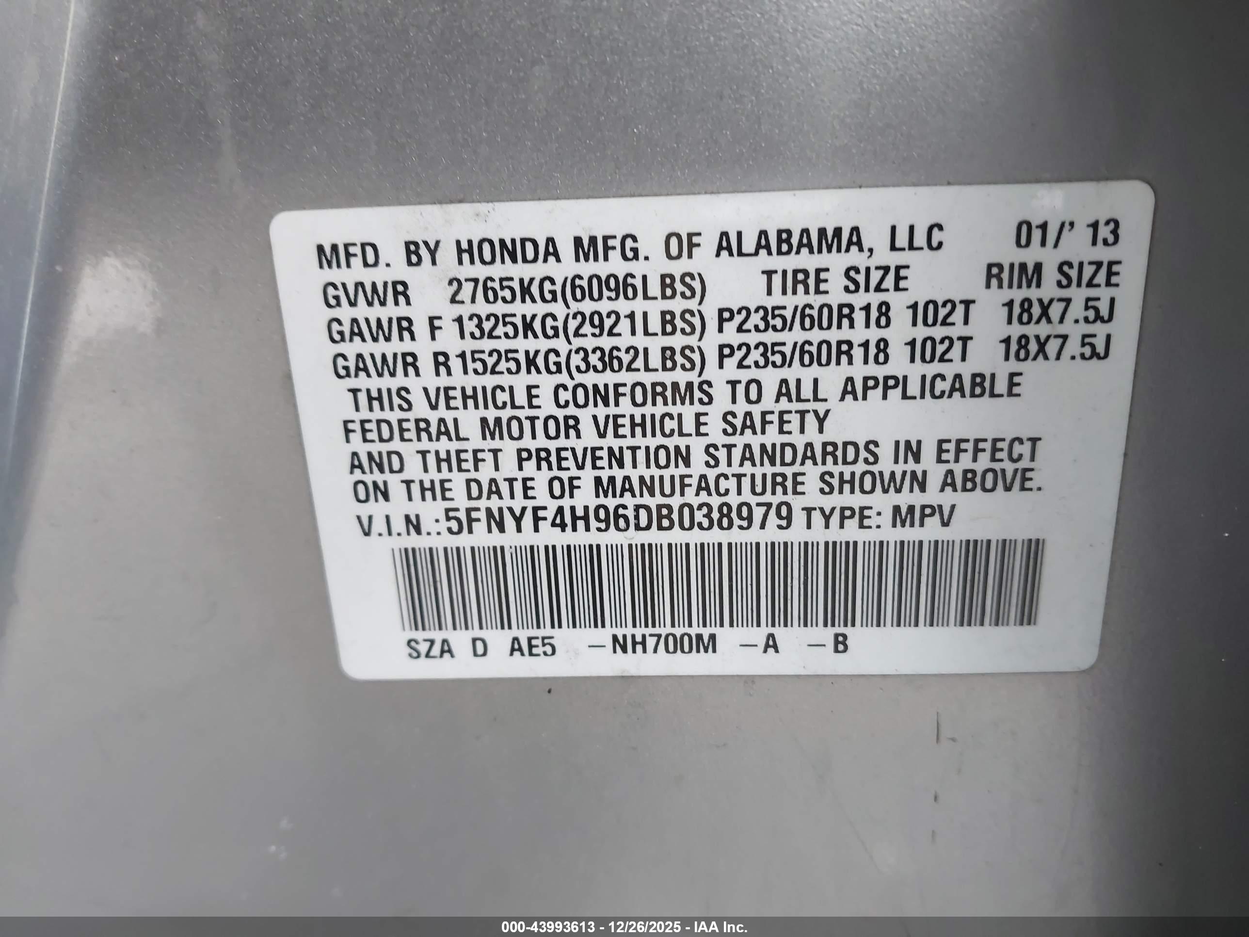 HONDA PILOT image 9