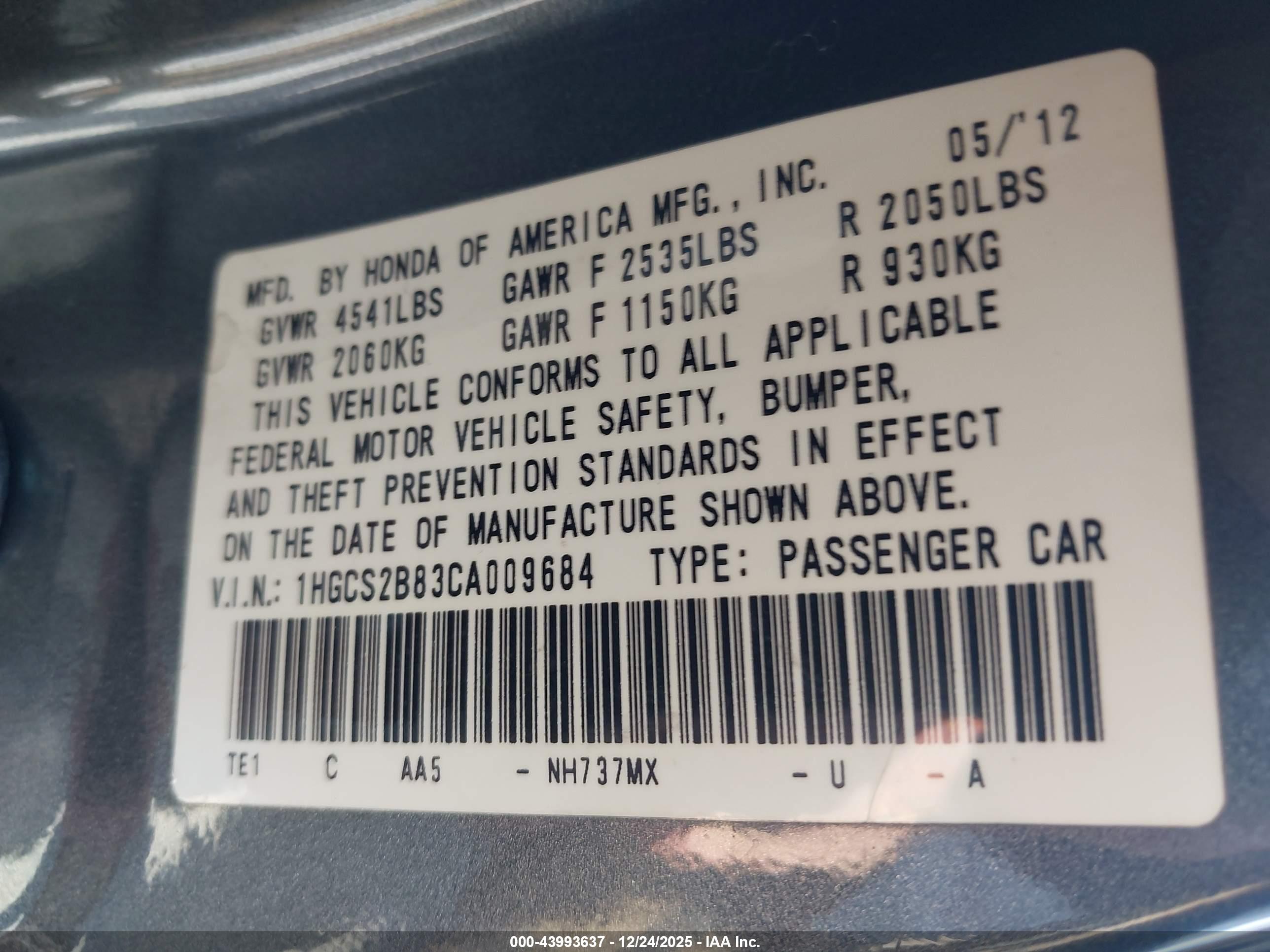 HONDA ACCORD image 9