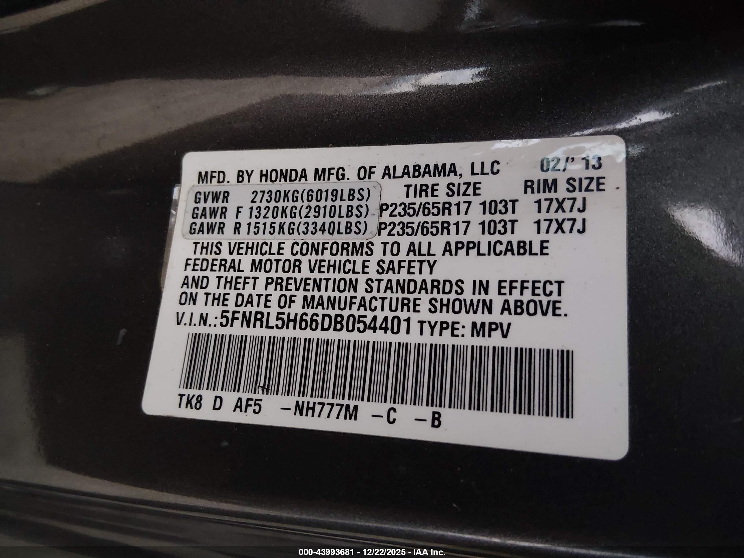 HONDA ODYSSEY image 9