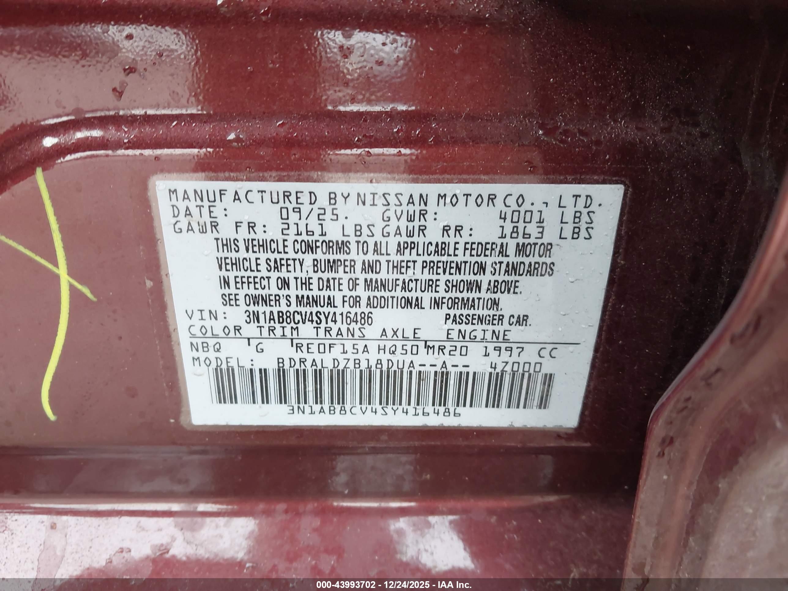 NISSAN SENTRA image 9