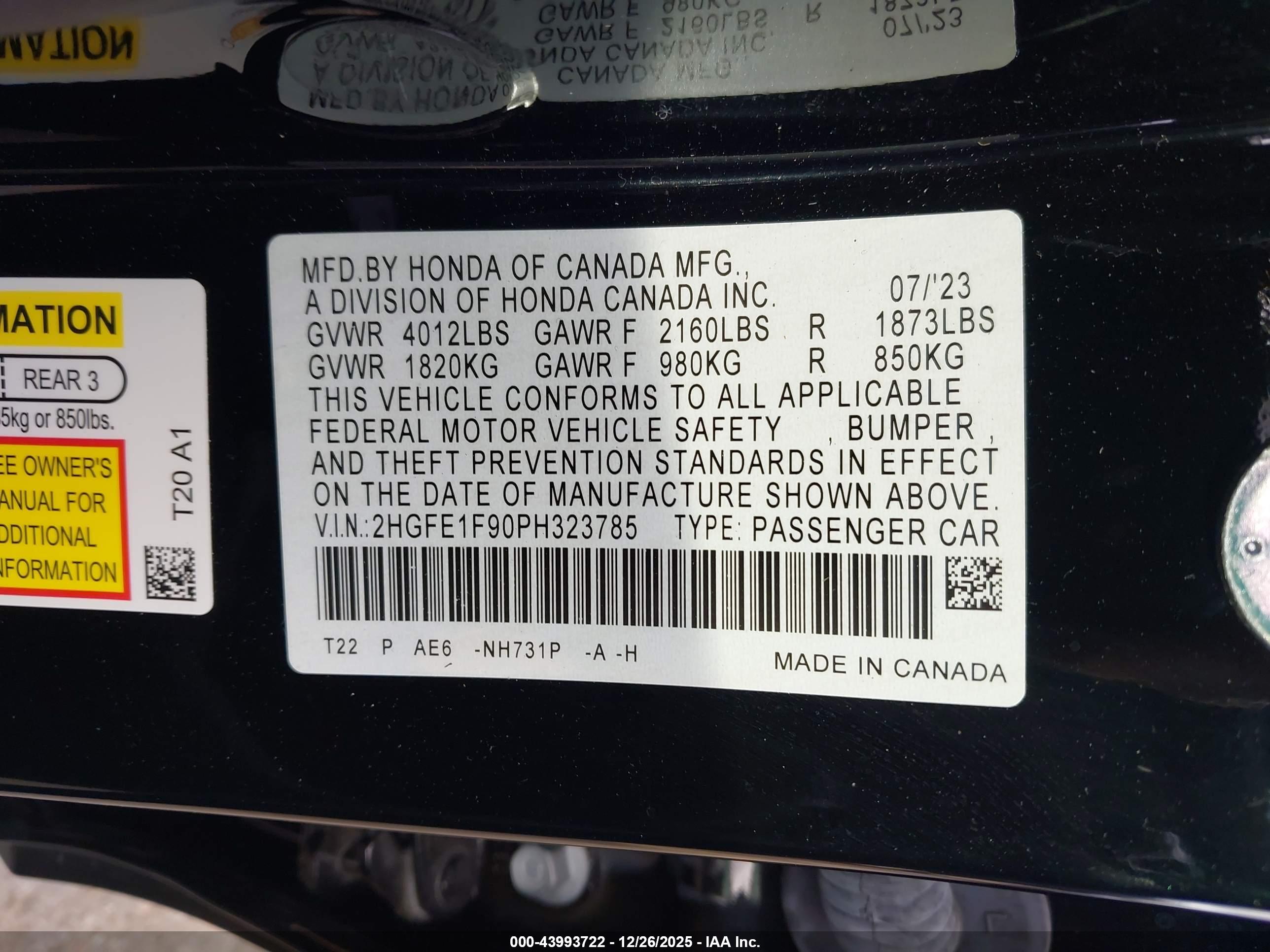 HONDA CIVIC image 9