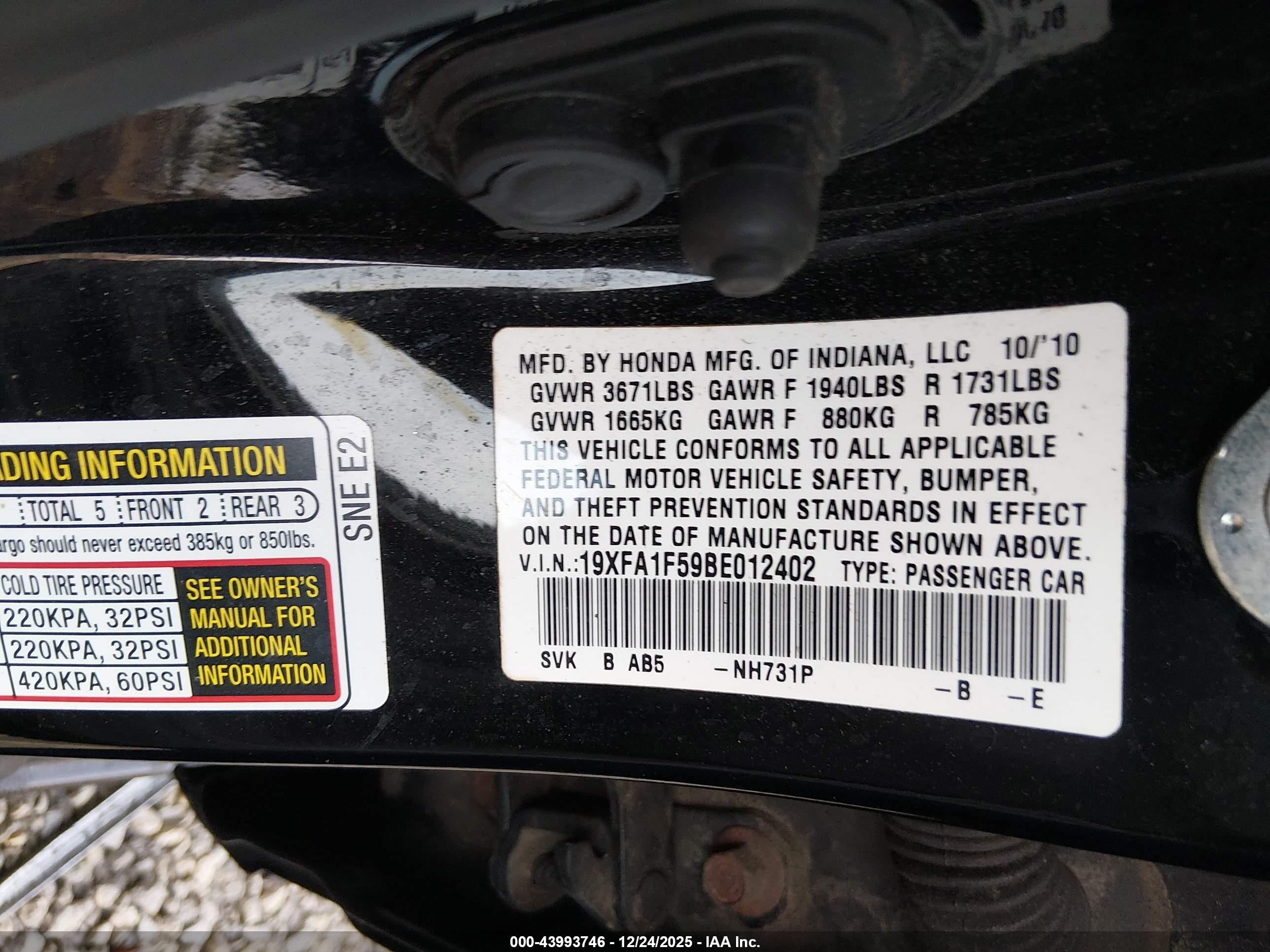 HONDA CIVIC image 9