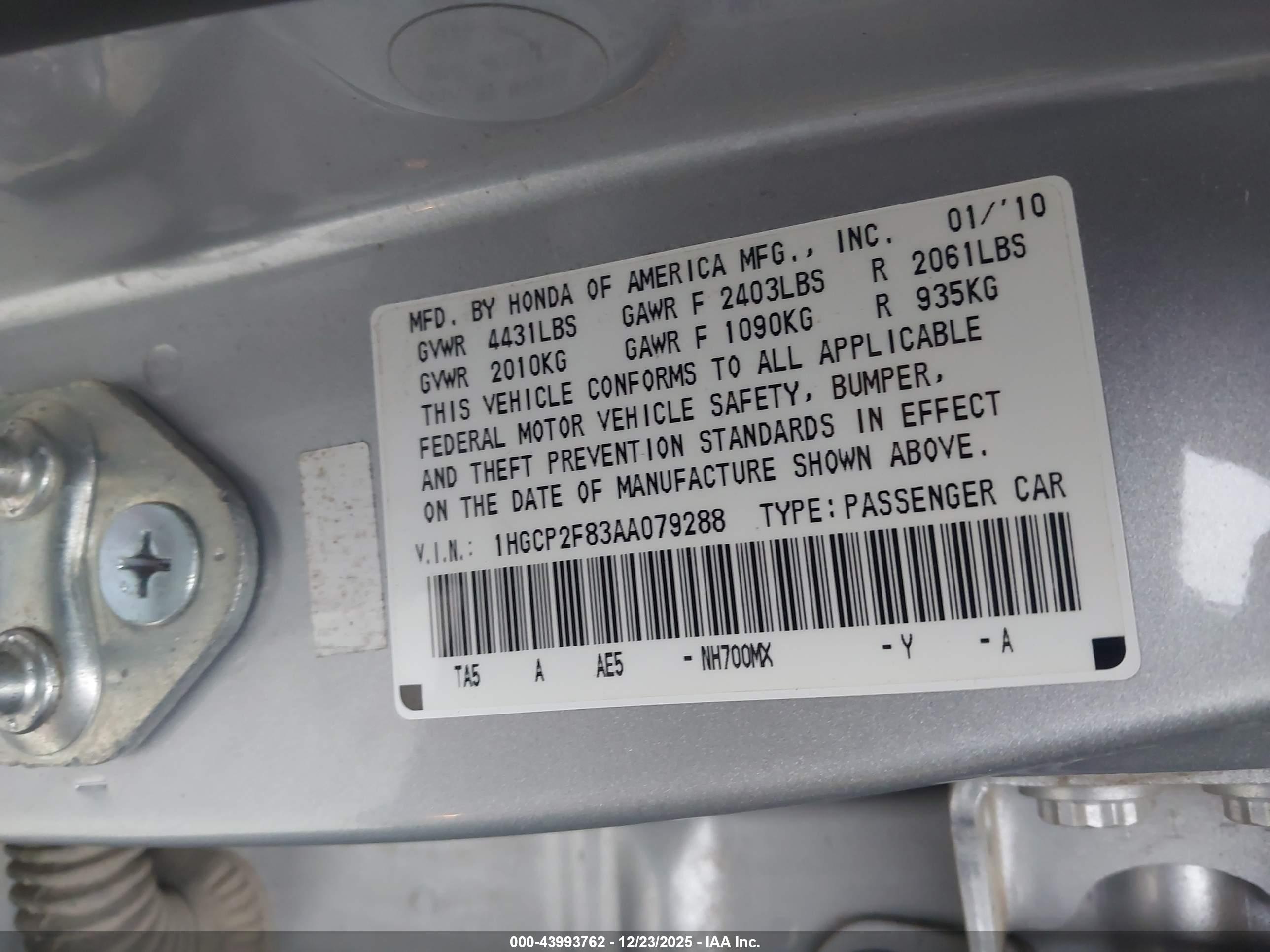 HONDA ACCORD image 9