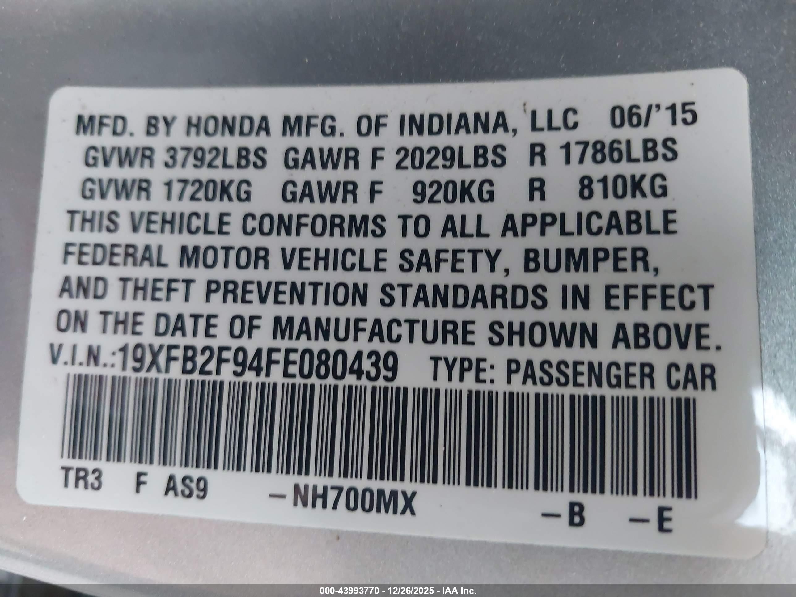 HONDA CIVIC image 9