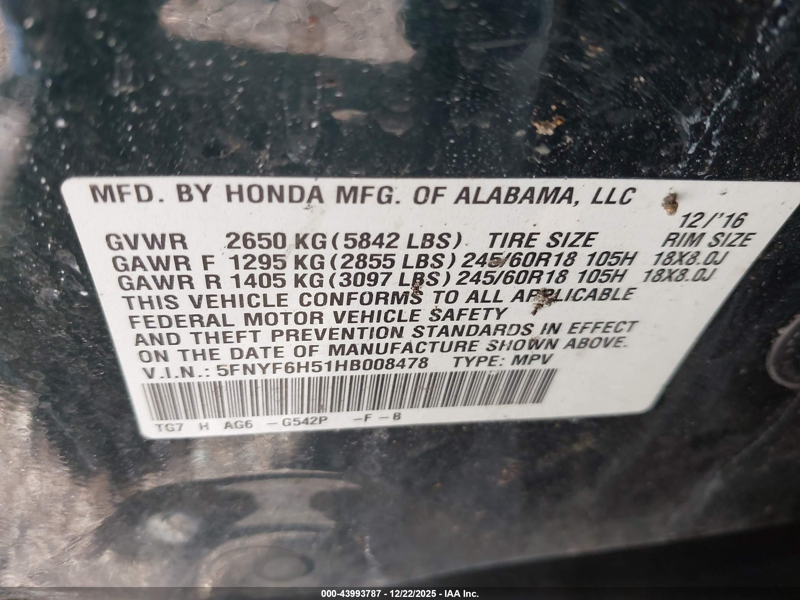 HONDA PILOT image 9