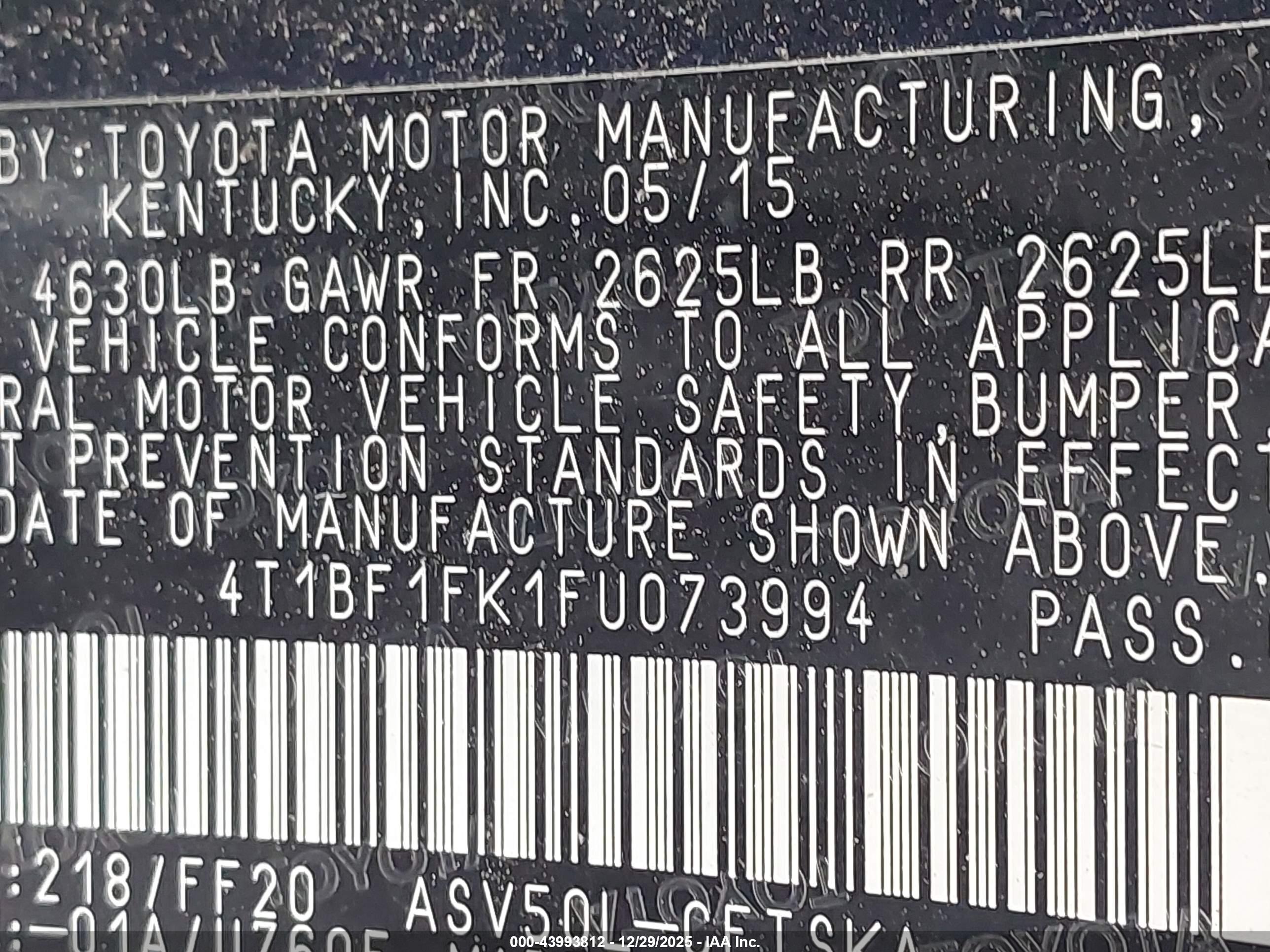 TOYOTA CAMRY image 9