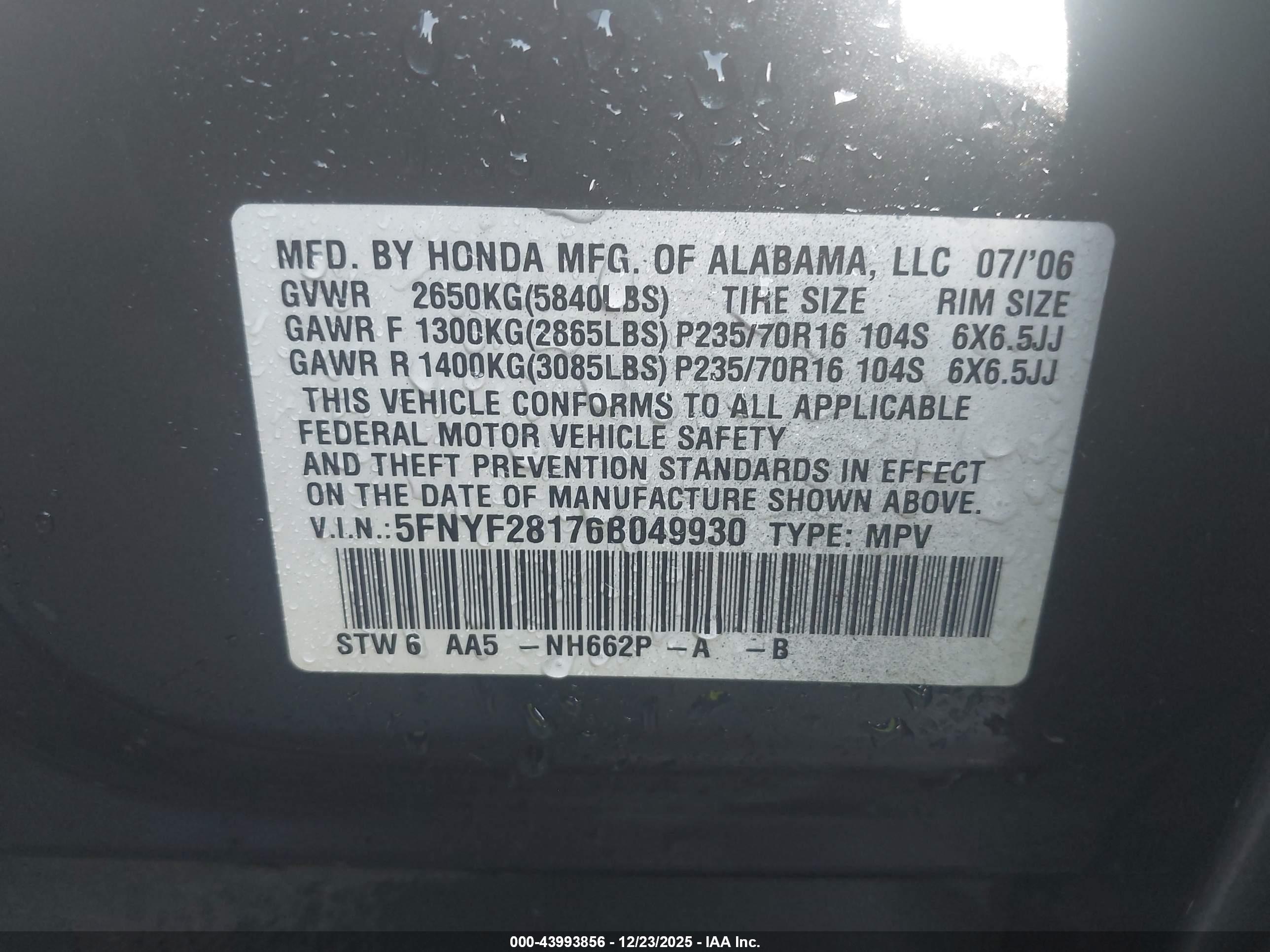 HONDA PILOT image 9
